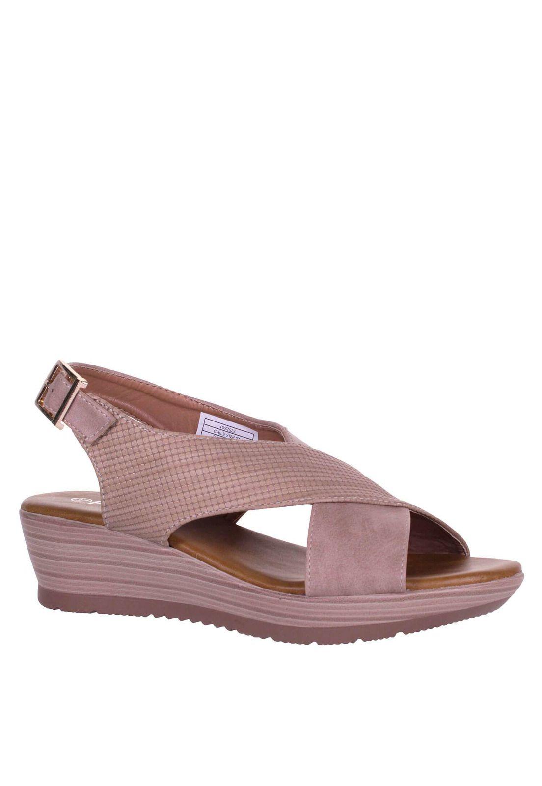 Sandalia Cuña Baja Cruzada 4Ss7922-1