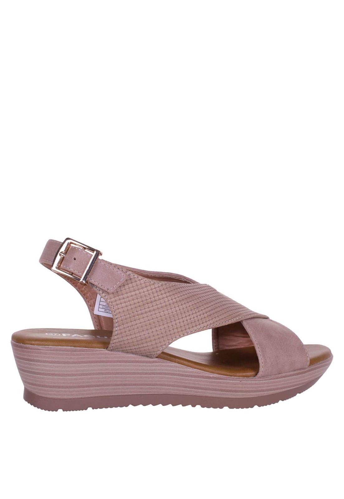 Sandalia Cuña Baja Cruzada 4Ss7922-2