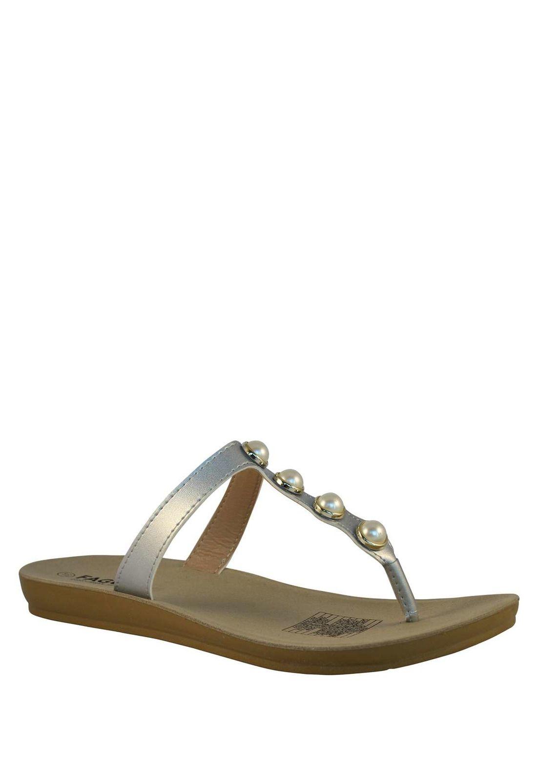 Sandalia Mujer Plateada 4Ss9019-1