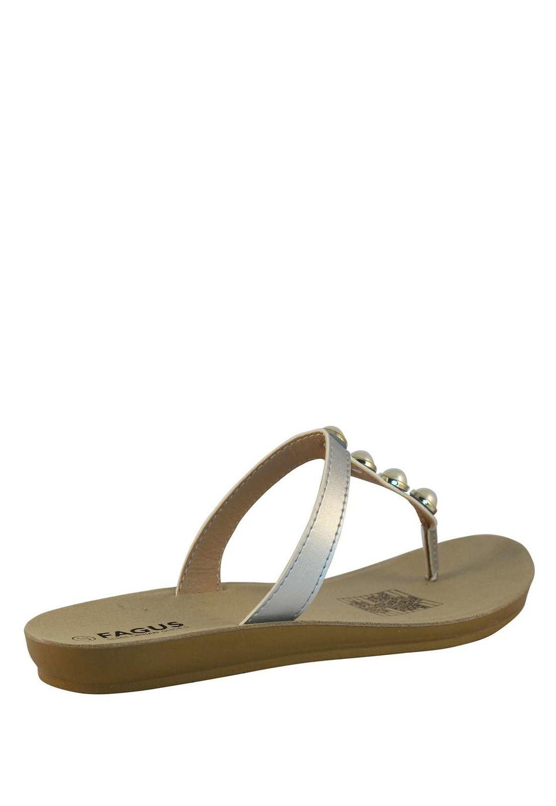 Sandalia Mujer Plateada 4Ss9019-2