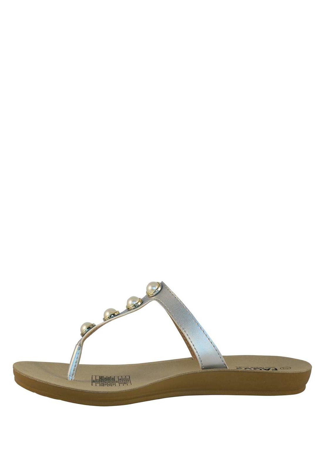 Sandalia Mujer Plateada 4Ss9019-3