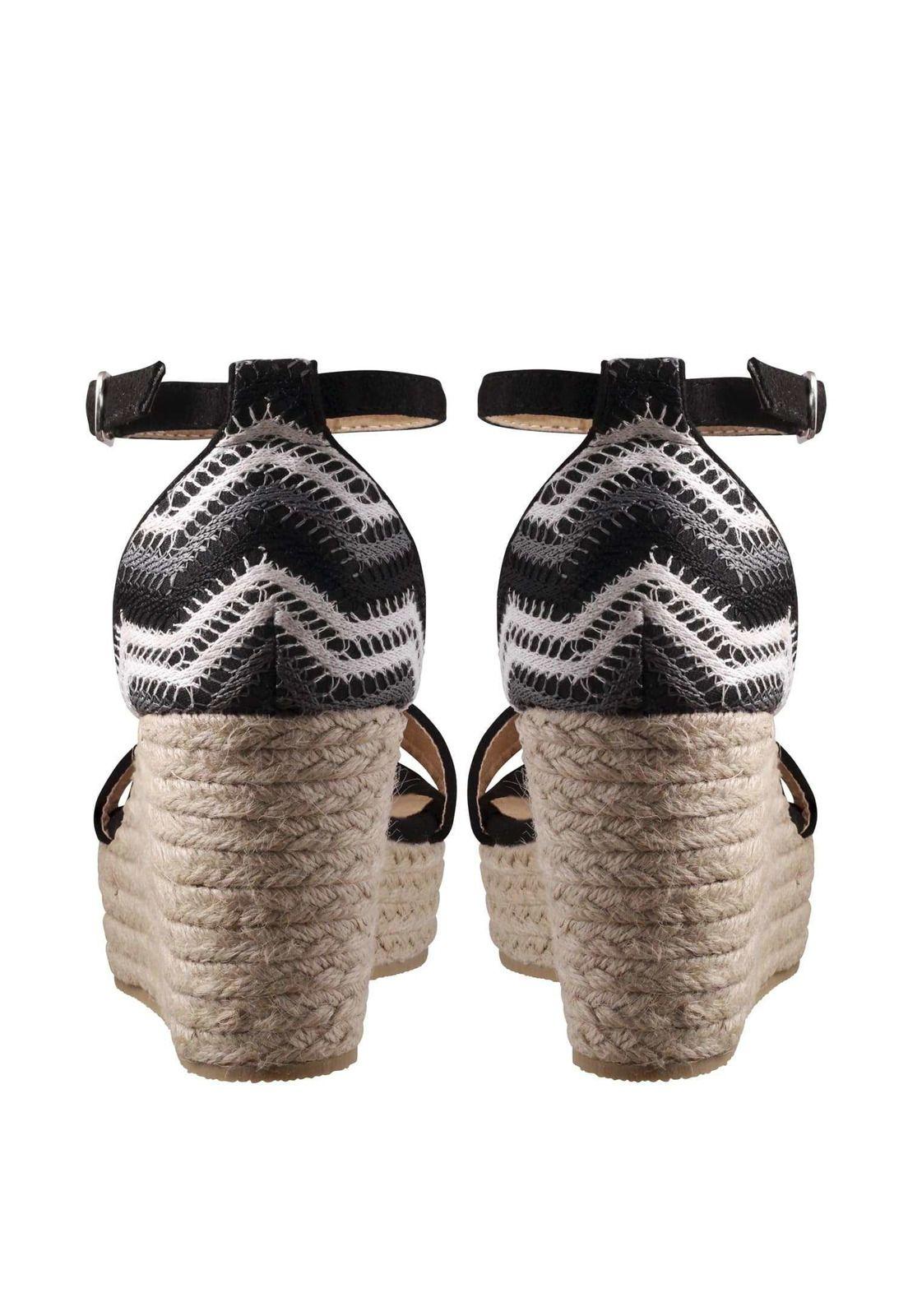 Sandalia Cuña Alta Tejida 4Ss6221-5