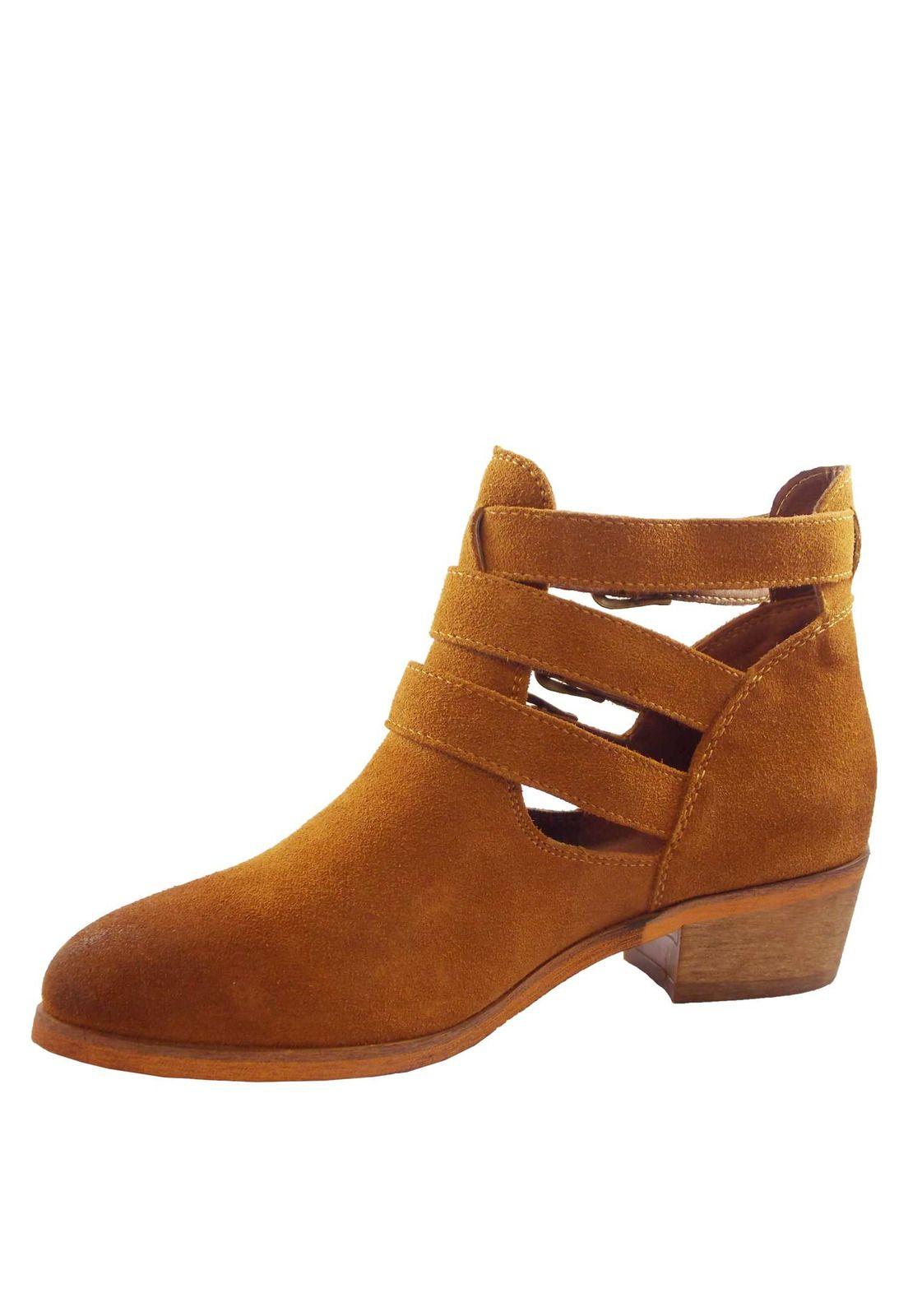 Botin Campero Mujer Camel 4Sb0919-4