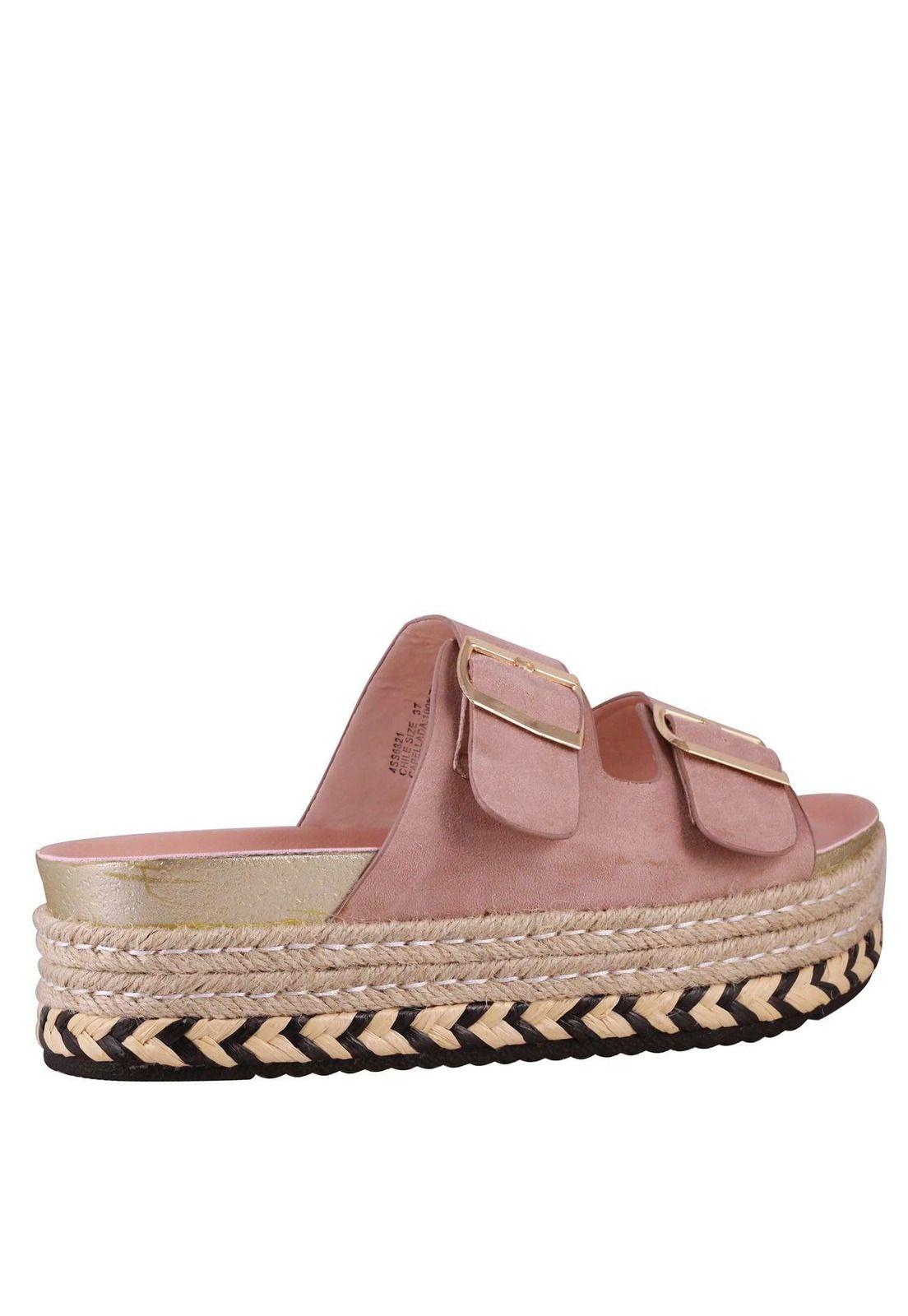 Sandalia Plataforma Diseño Hebillas 4Ss6821-2