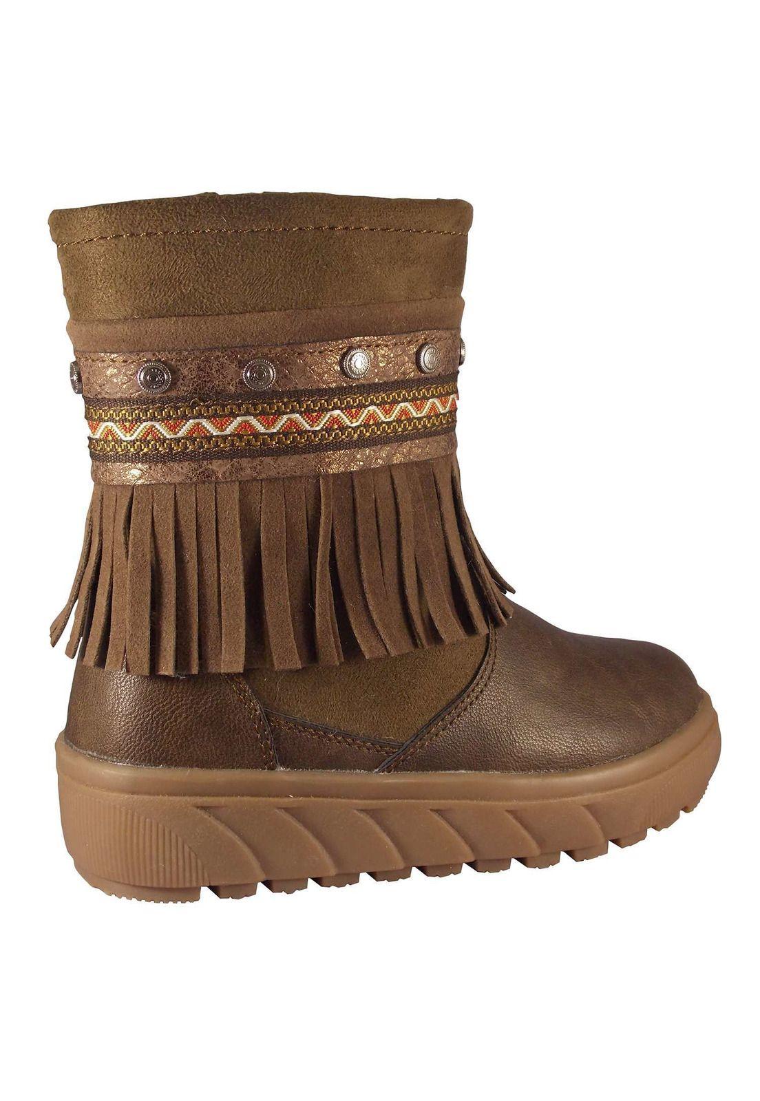 Bota Flecos Niña Marrón 2Fb1119 -2