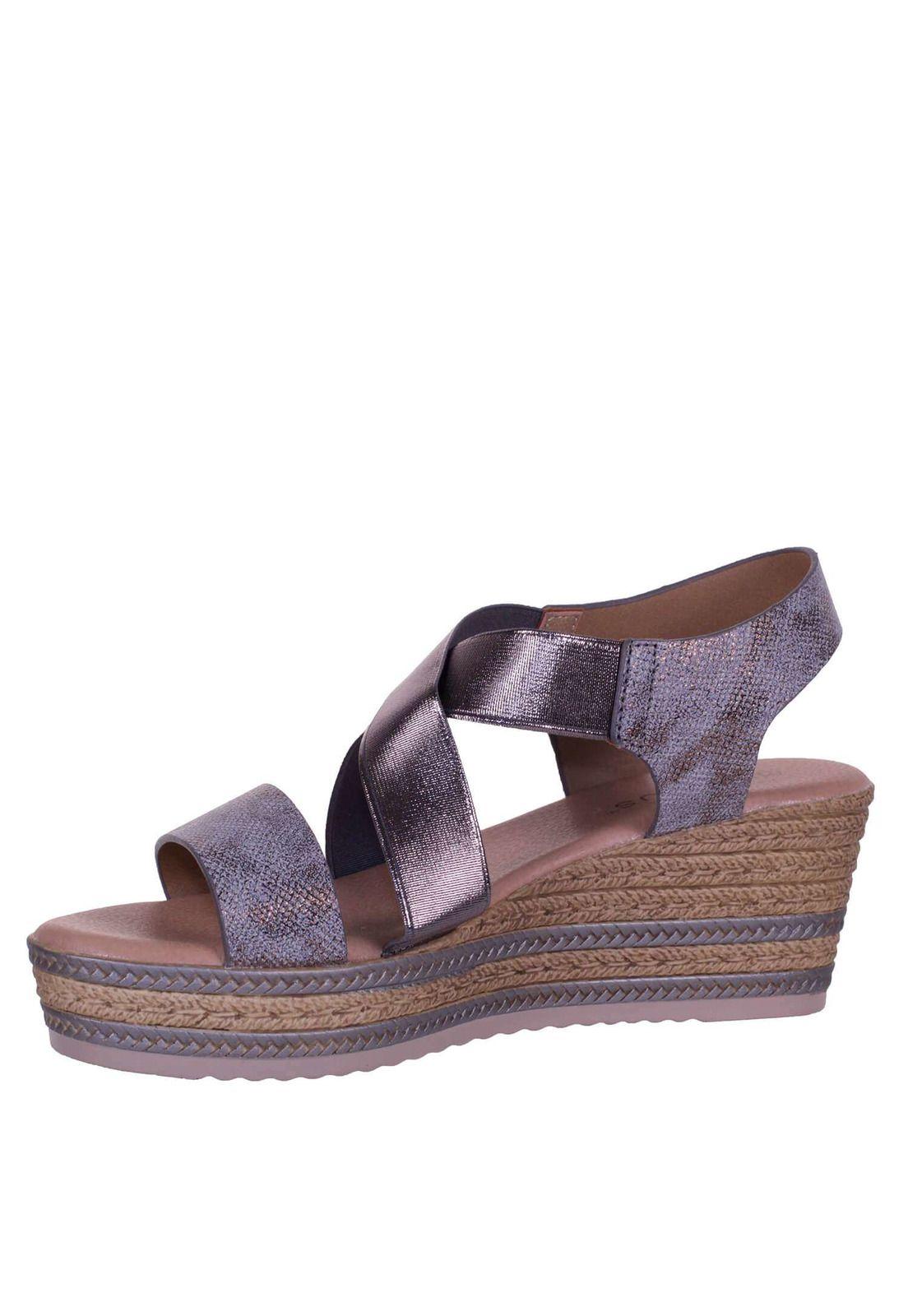 Sandalia Cuña Alta Ajuste Elastico 4Ss8122-3