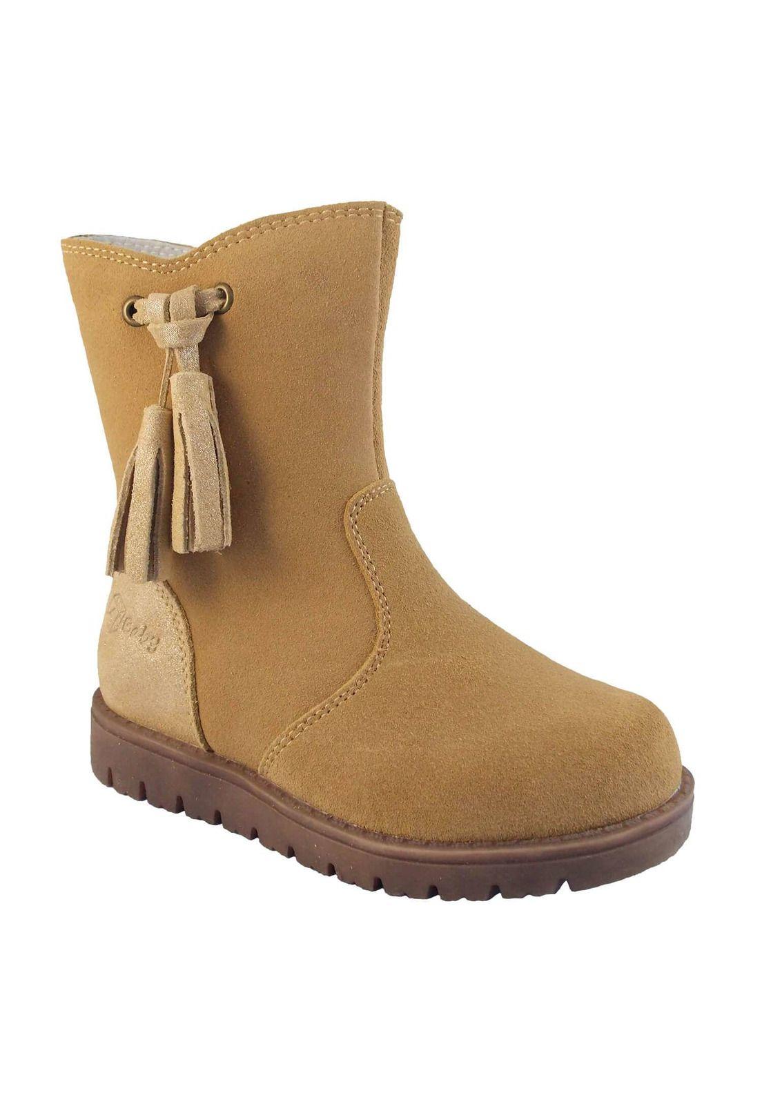 Bota Plana Niña Cuero 1Fb3718-1