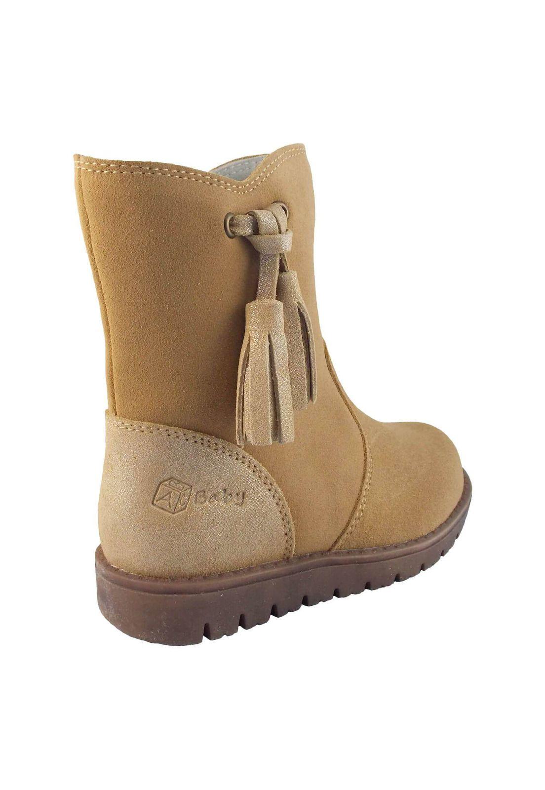 Bota Plana Niña Cuero 1Fb3718-2