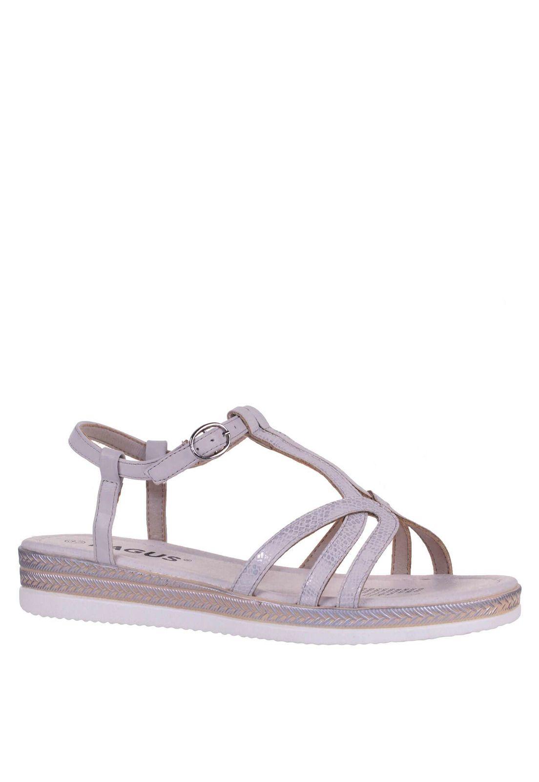 Sandalia Plana Metalizada 4Ss13622-1