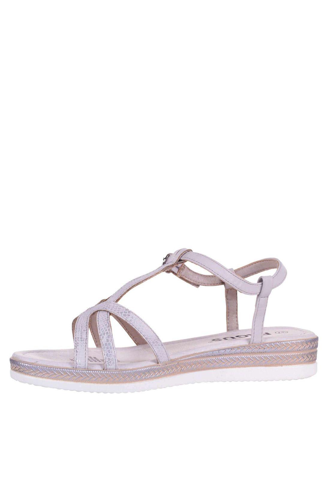 Sandalia Plana Metalizada 4Ss13622-3