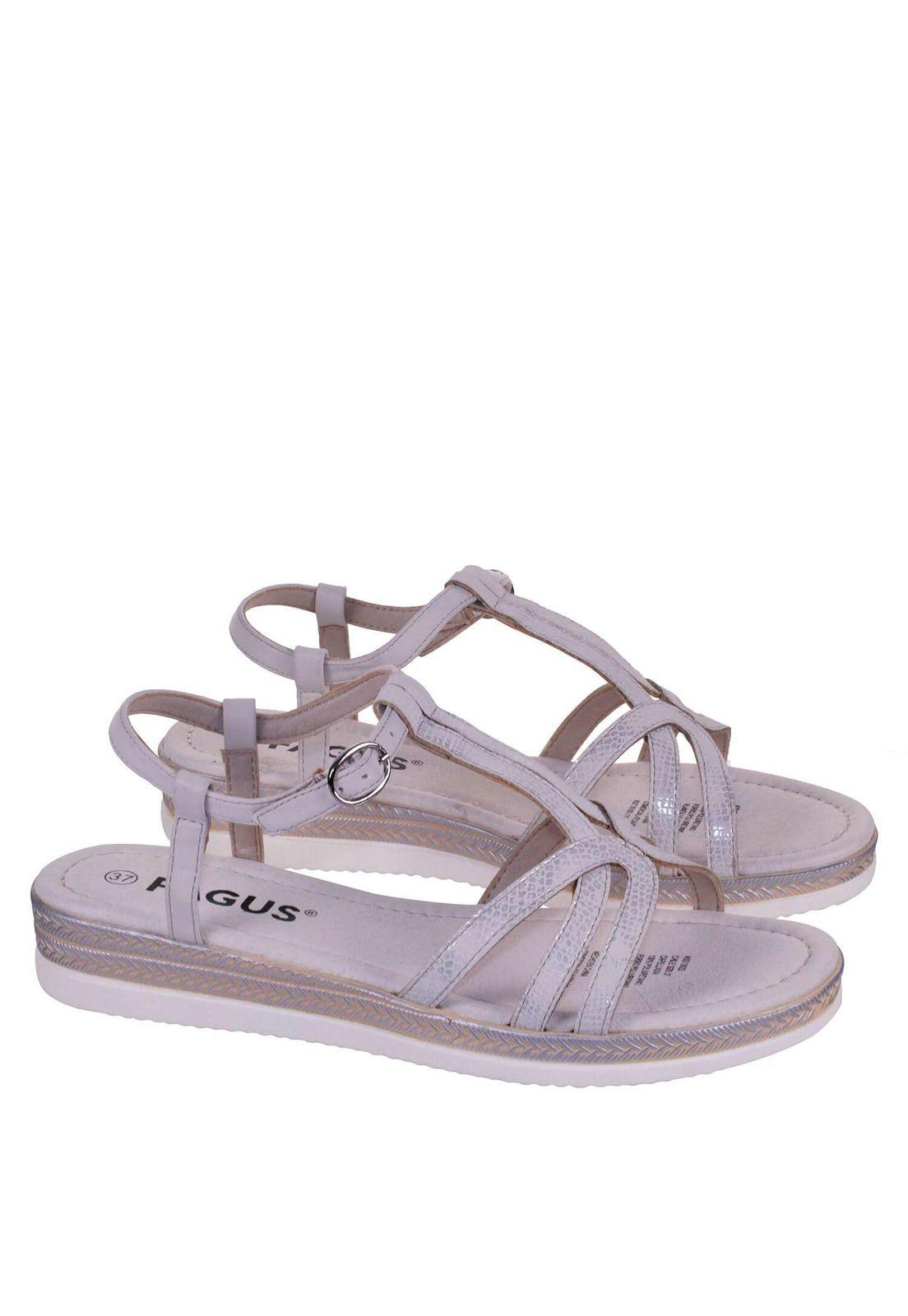 Sandalia Plana Metalizada 4Ss13622-4