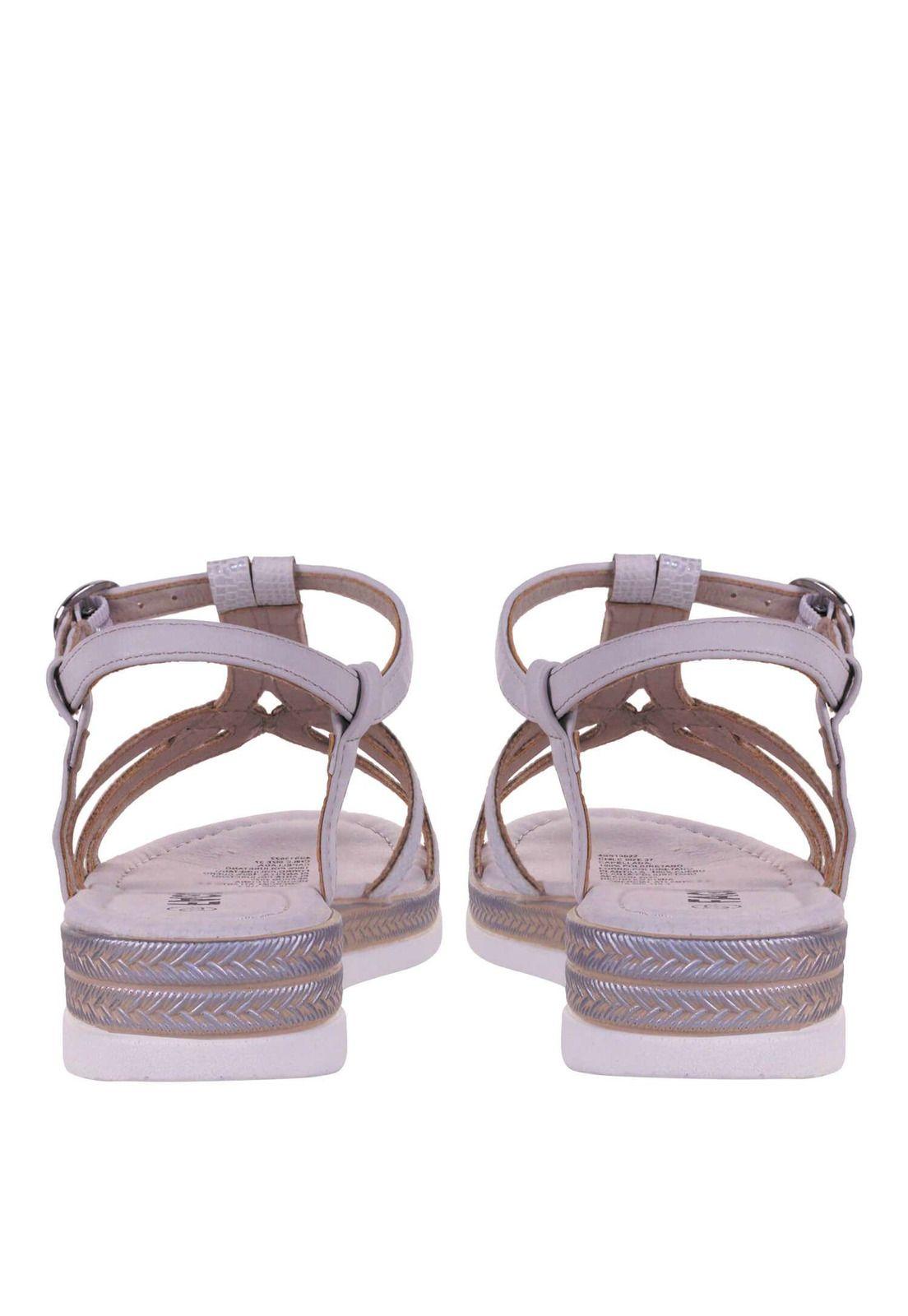 Sandalia Plana Metalizada 4Ss13622-6