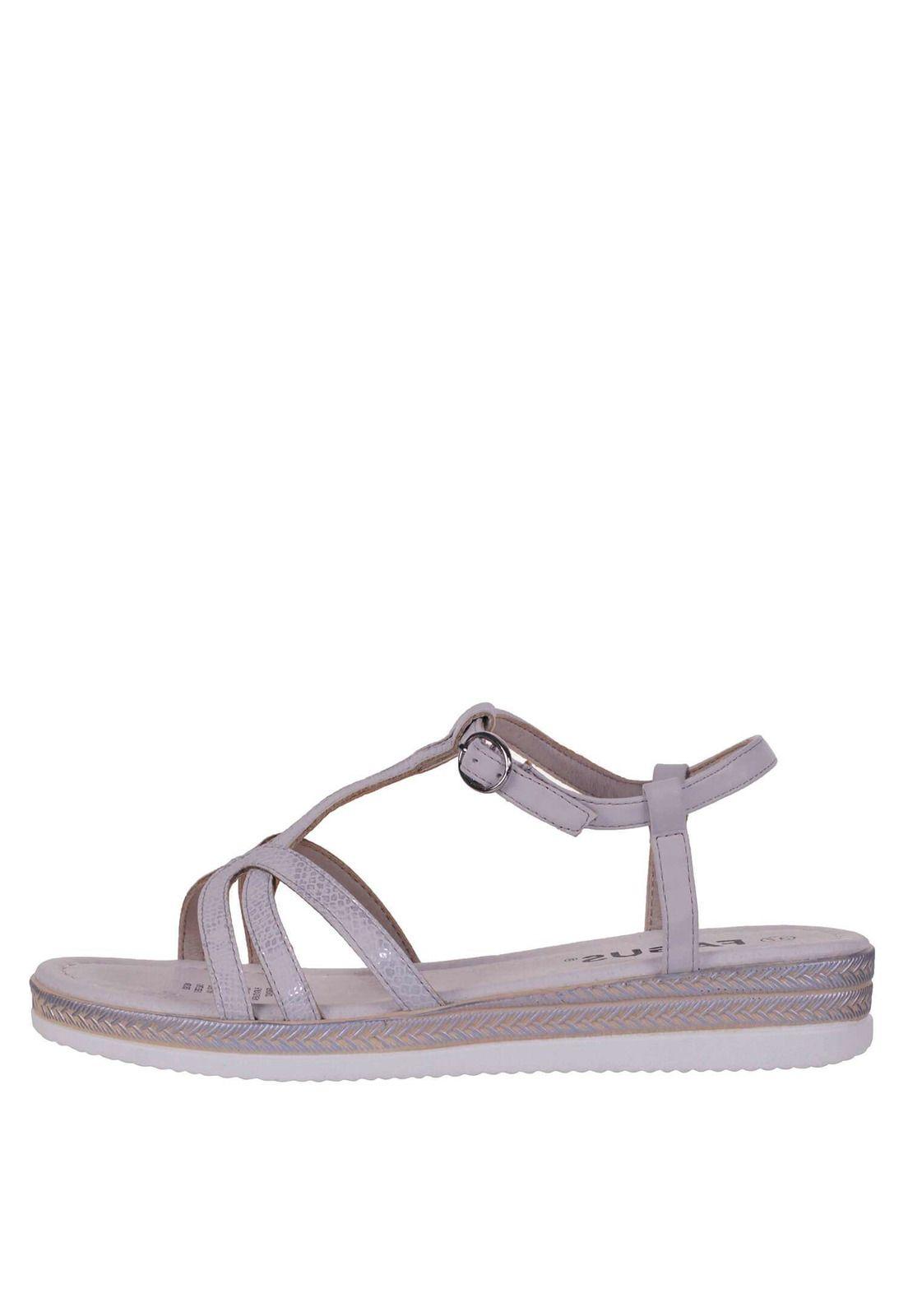 Sandalia Plana Metalizada 4Ss13622-7