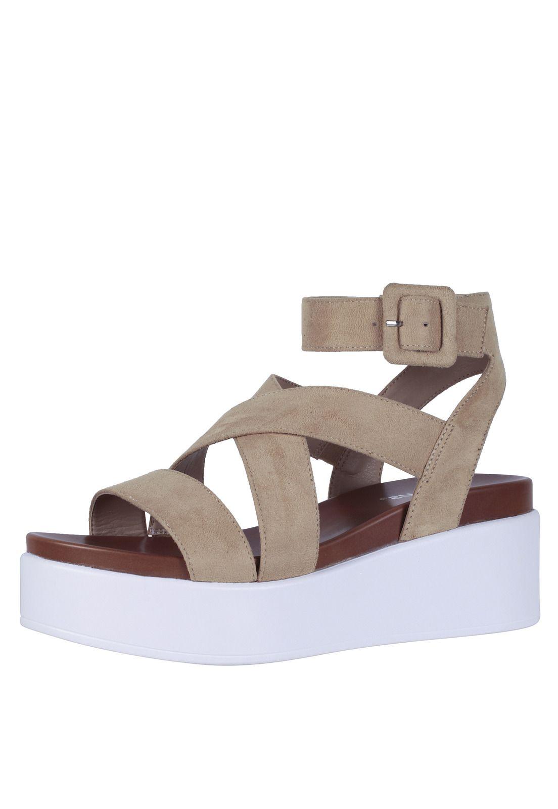 Sandalia Taco Plataforma Mujer Fagus 4ss10323-2