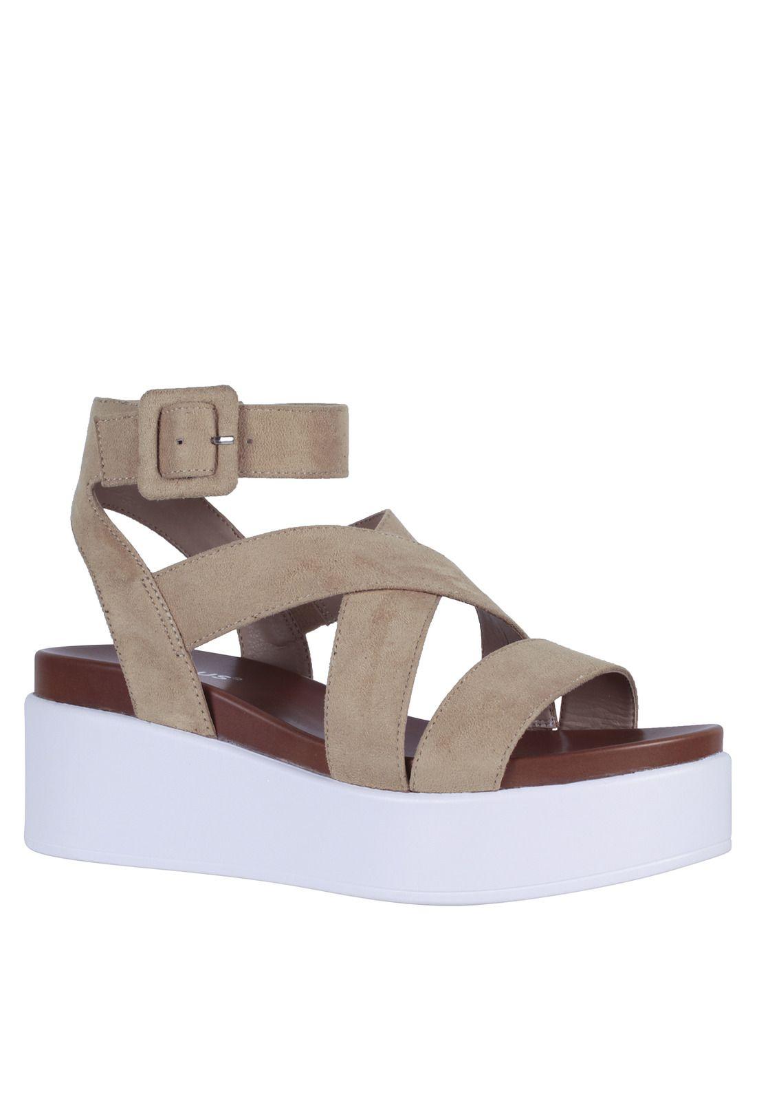 Sandalia Taco Plataforma Mujer Fagus 4ss10323-4
