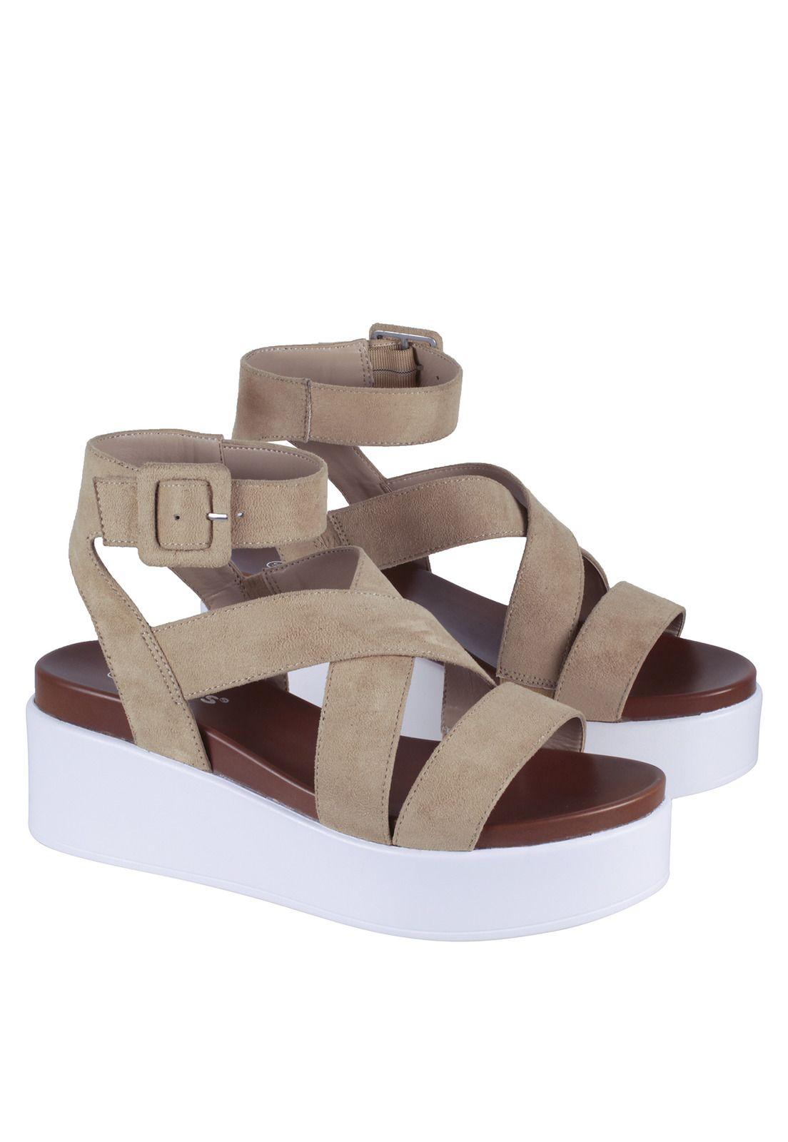 Sandalia Taco Plataforma Mujer Fagus 4ss10323-6