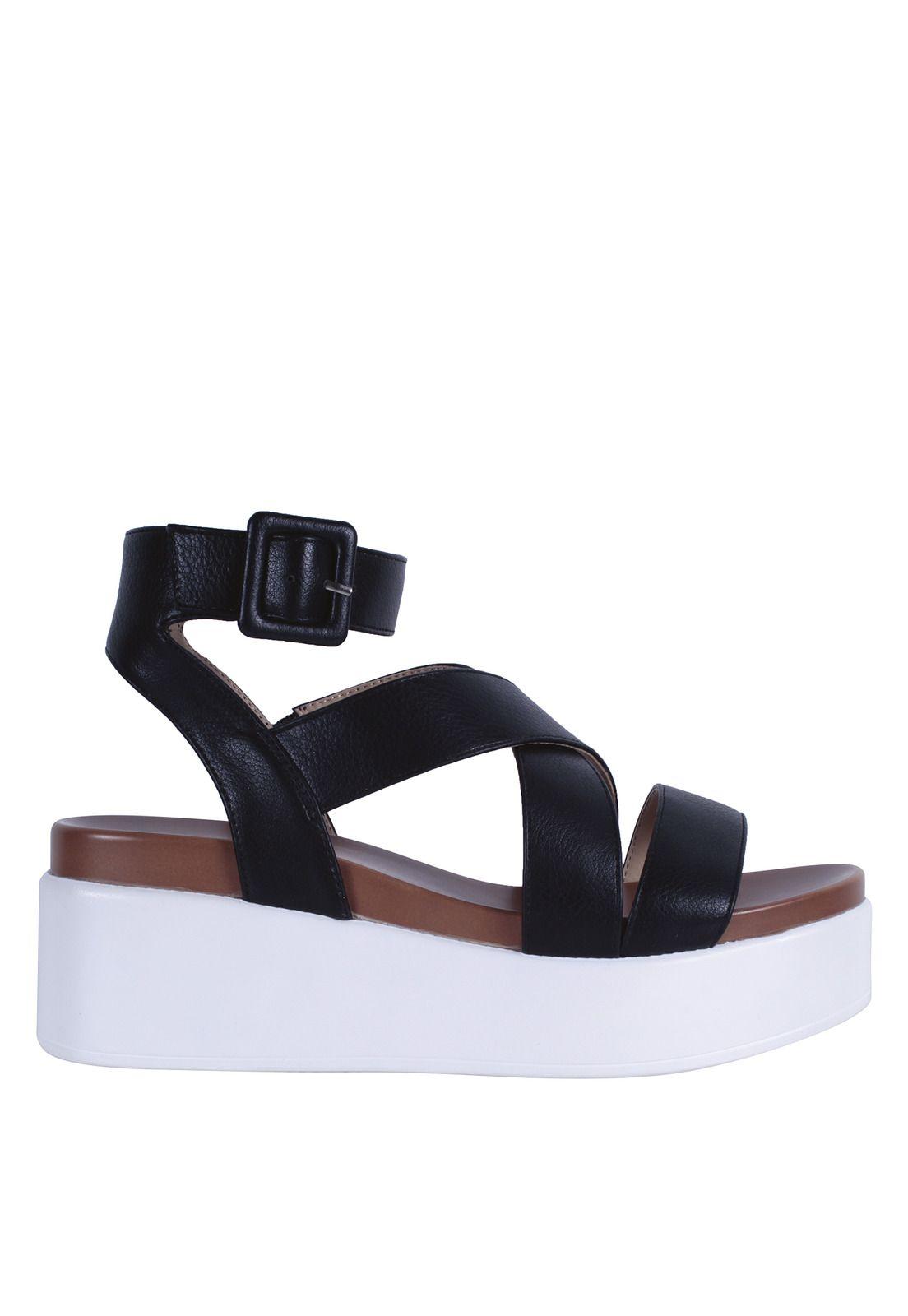 Sandalia Taco Plataforma Mujer Fagus 4ss10223-0