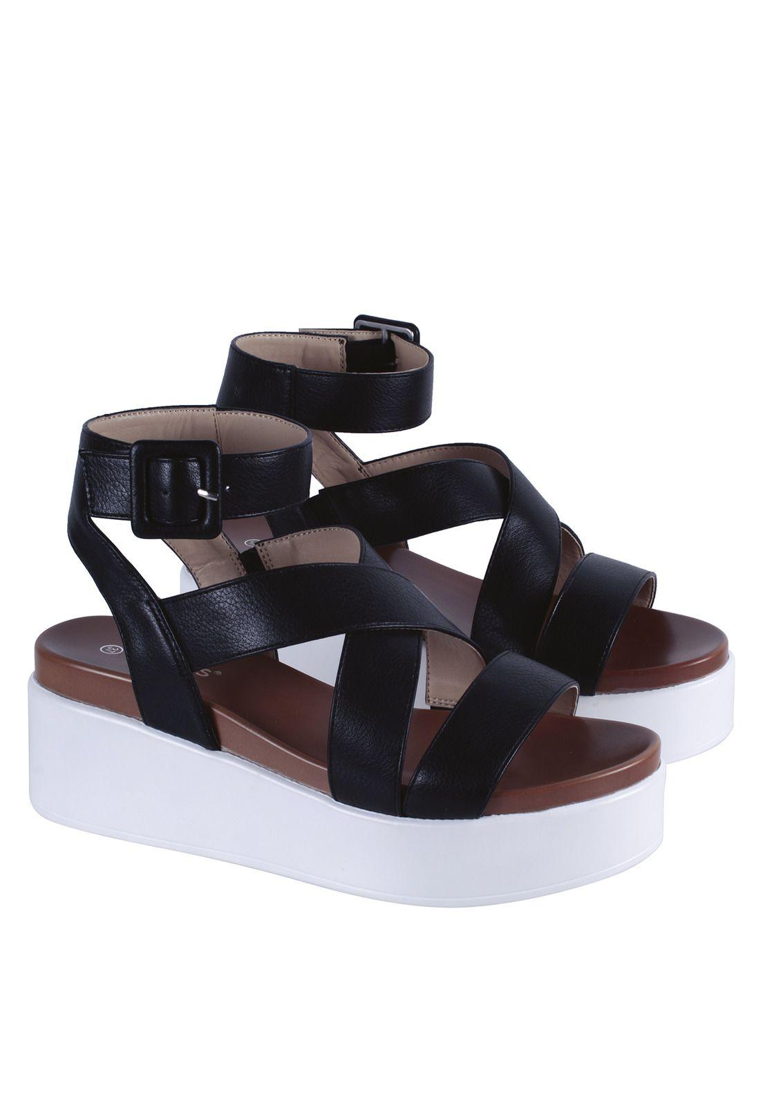 Sandalia Taco Plataforma Mujer Fagus 4ss10223-6