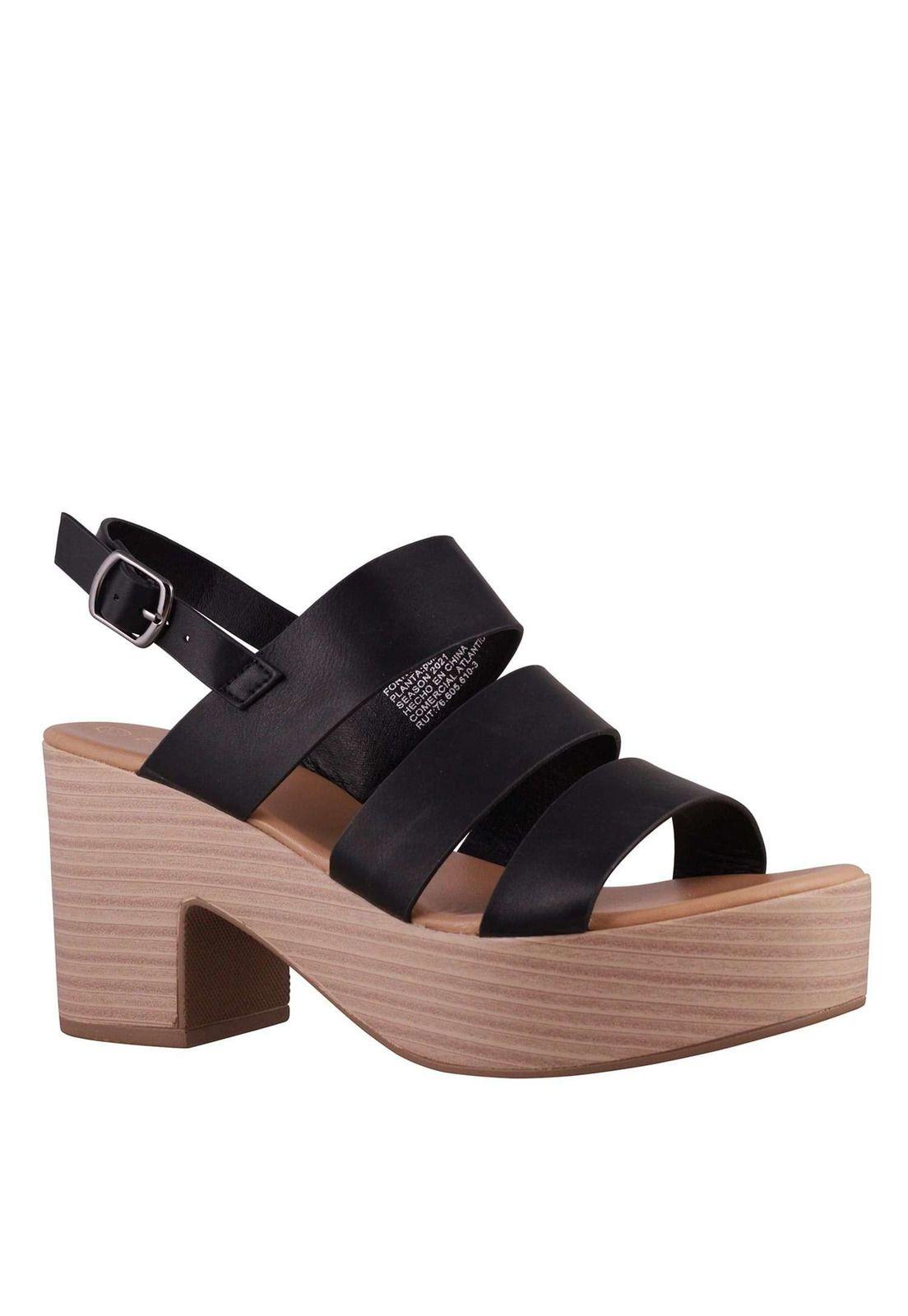 Sandalia Casual Taco Medio 4Ss5621-1