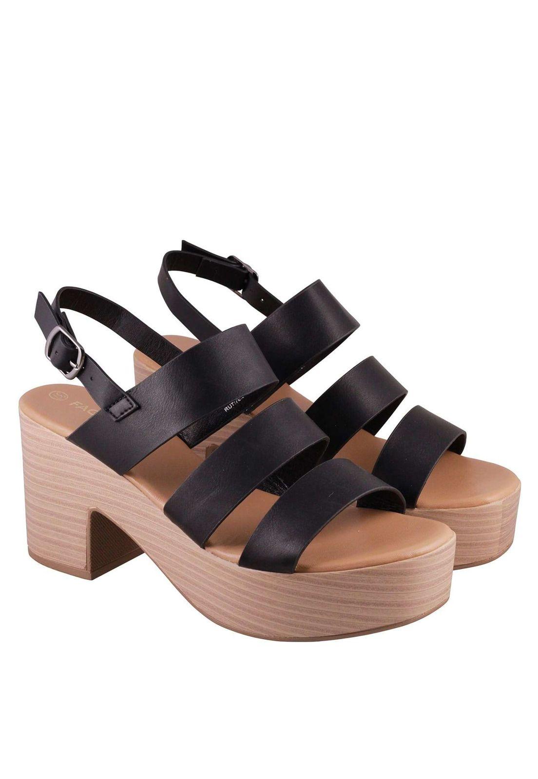 Sandalia Casual Taco Medio 4Ss5621-4