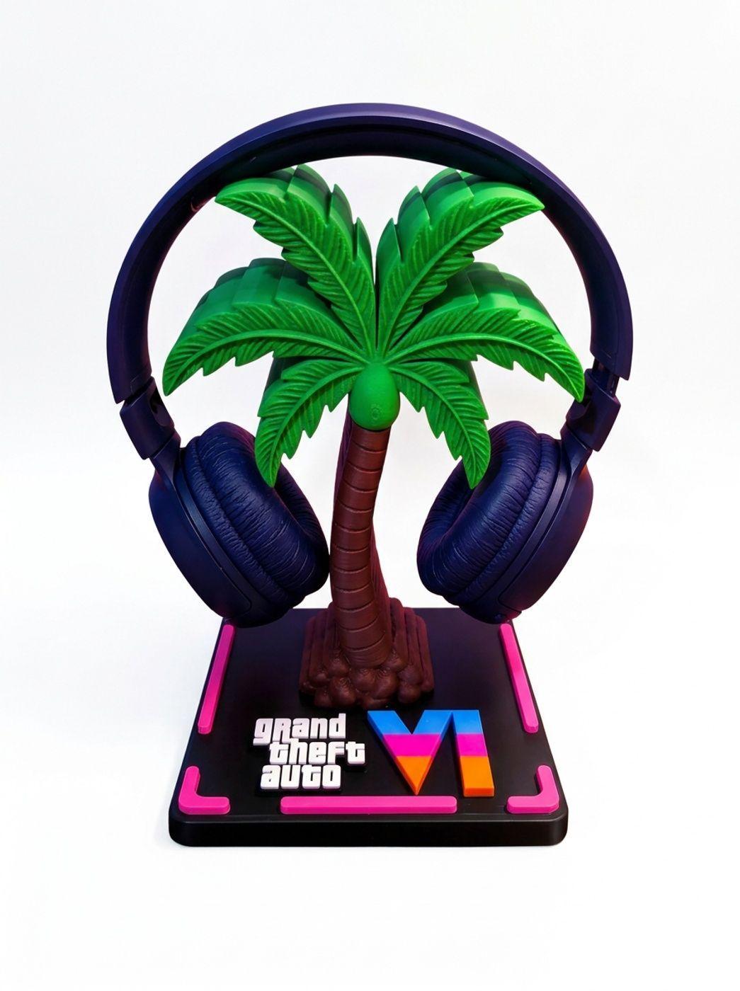 Soporte Para Auriculares diseño Compatible GTA VI Stand Gamer-0