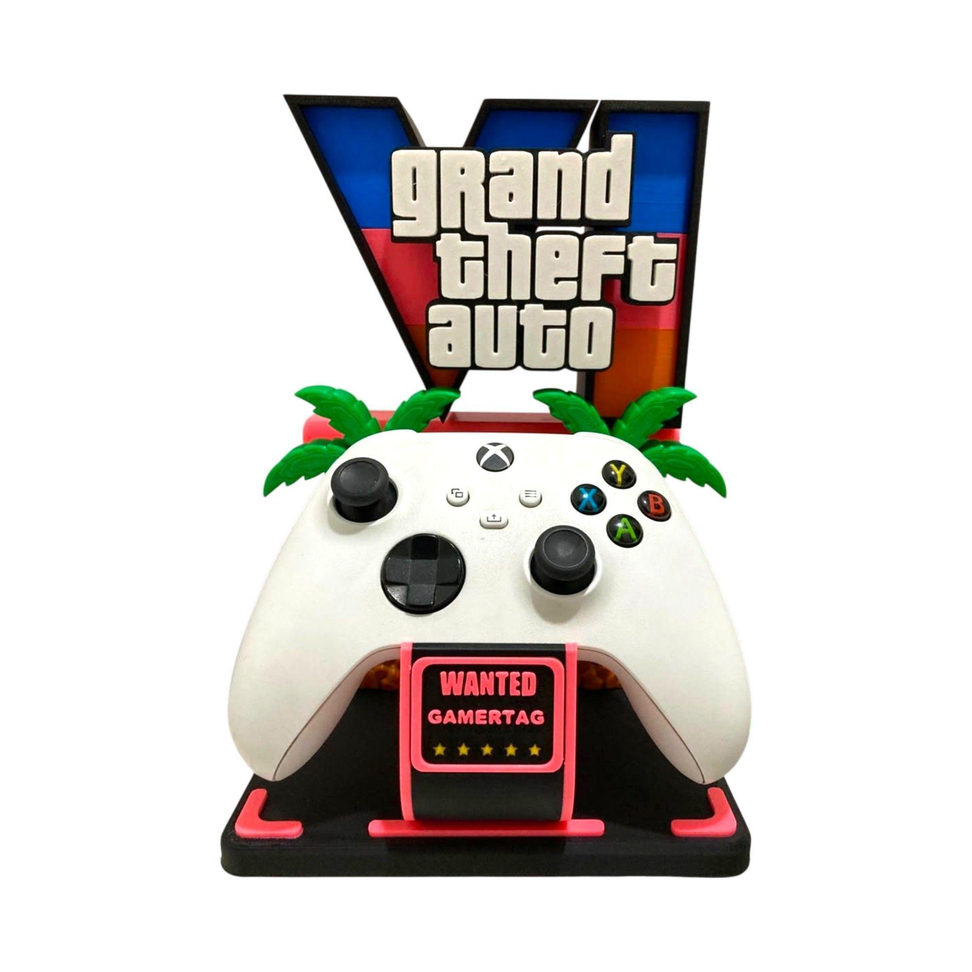 Soporte Control compatible PS5 y Xbox Diseño GTA VI-2