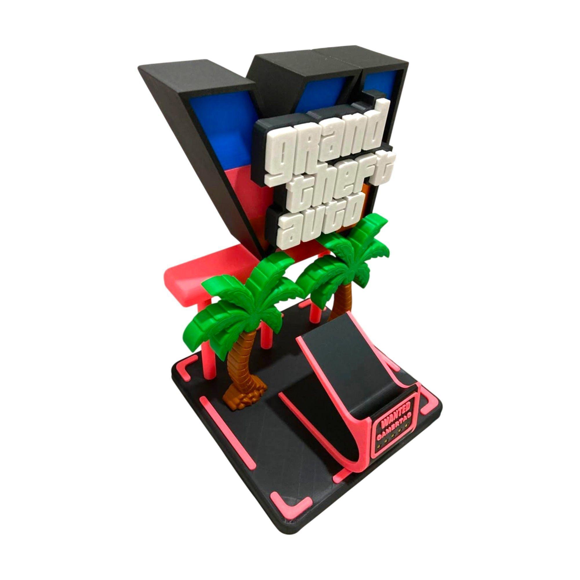 Soporte Control compatible PS5 y Xbox Diseño GTA VI-4