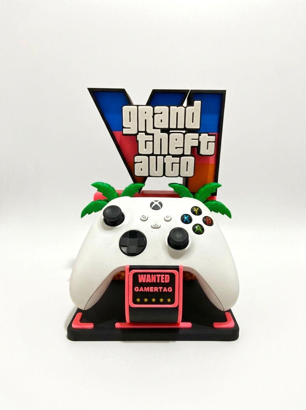Soporte Control compatible PS5 y Xbox Diseño GTA VI-3
