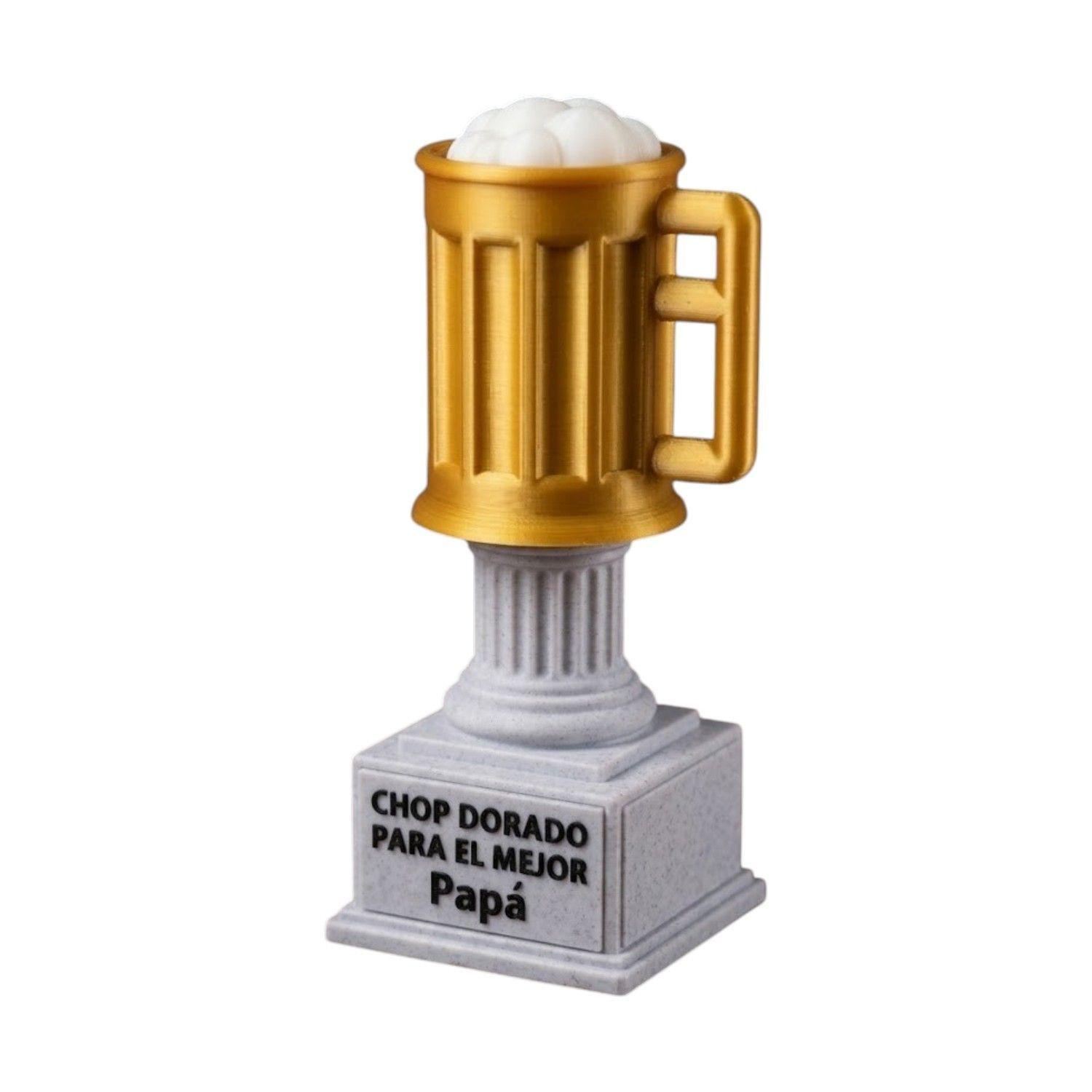 Trofeo Chop Dorado para el Mejor Papá Regalo Entretenido-2