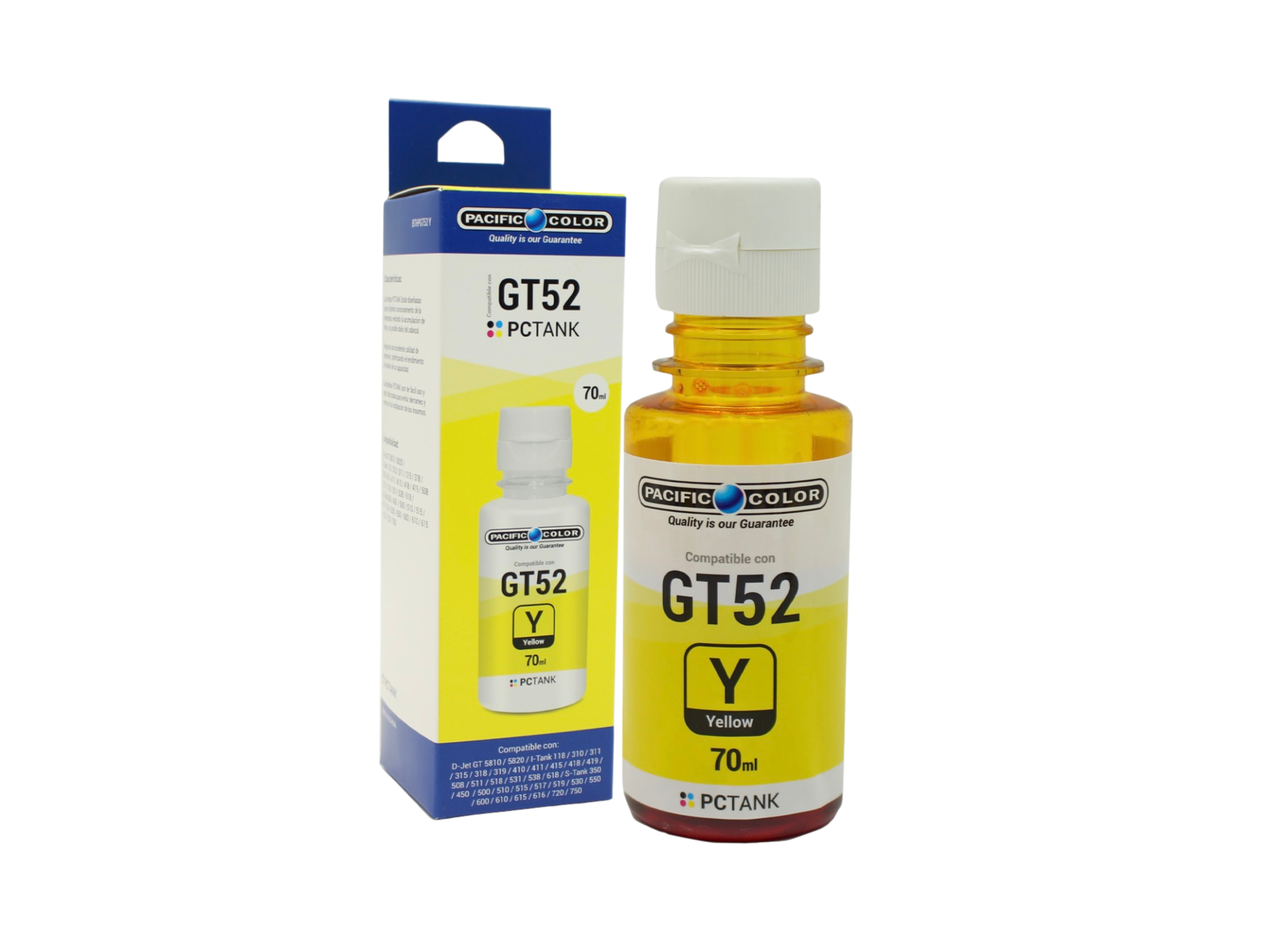 Pack Tinta Alternativa Para Hp Gt52 51 315 415 5820 5810 533-2