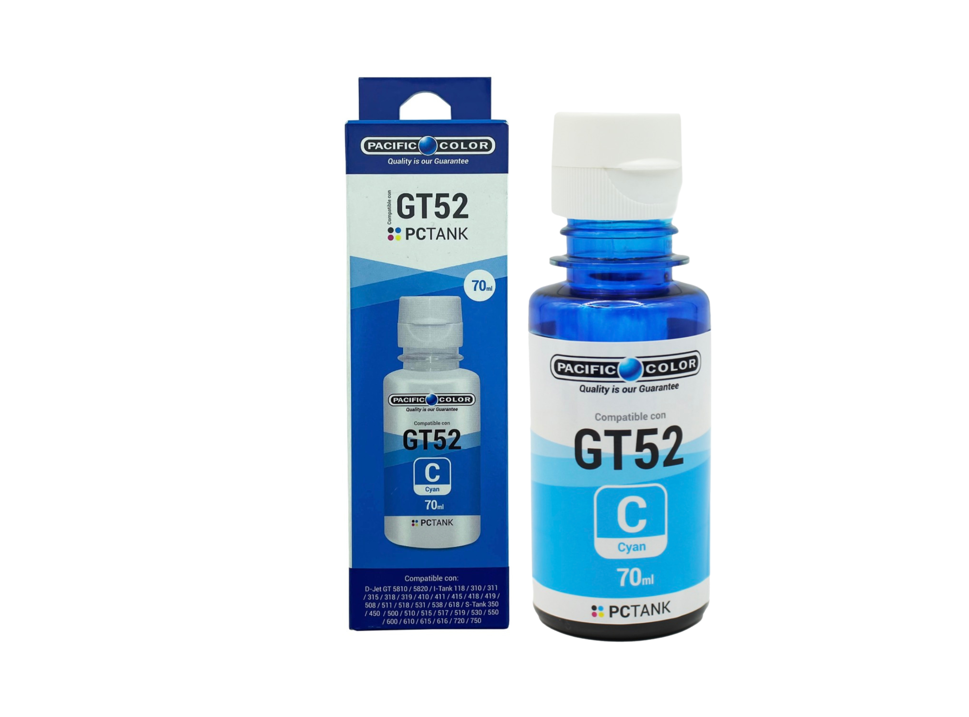 Pack Tinta Alternativa Para Hp Gt52 51 315 415 5820 5810 533-4