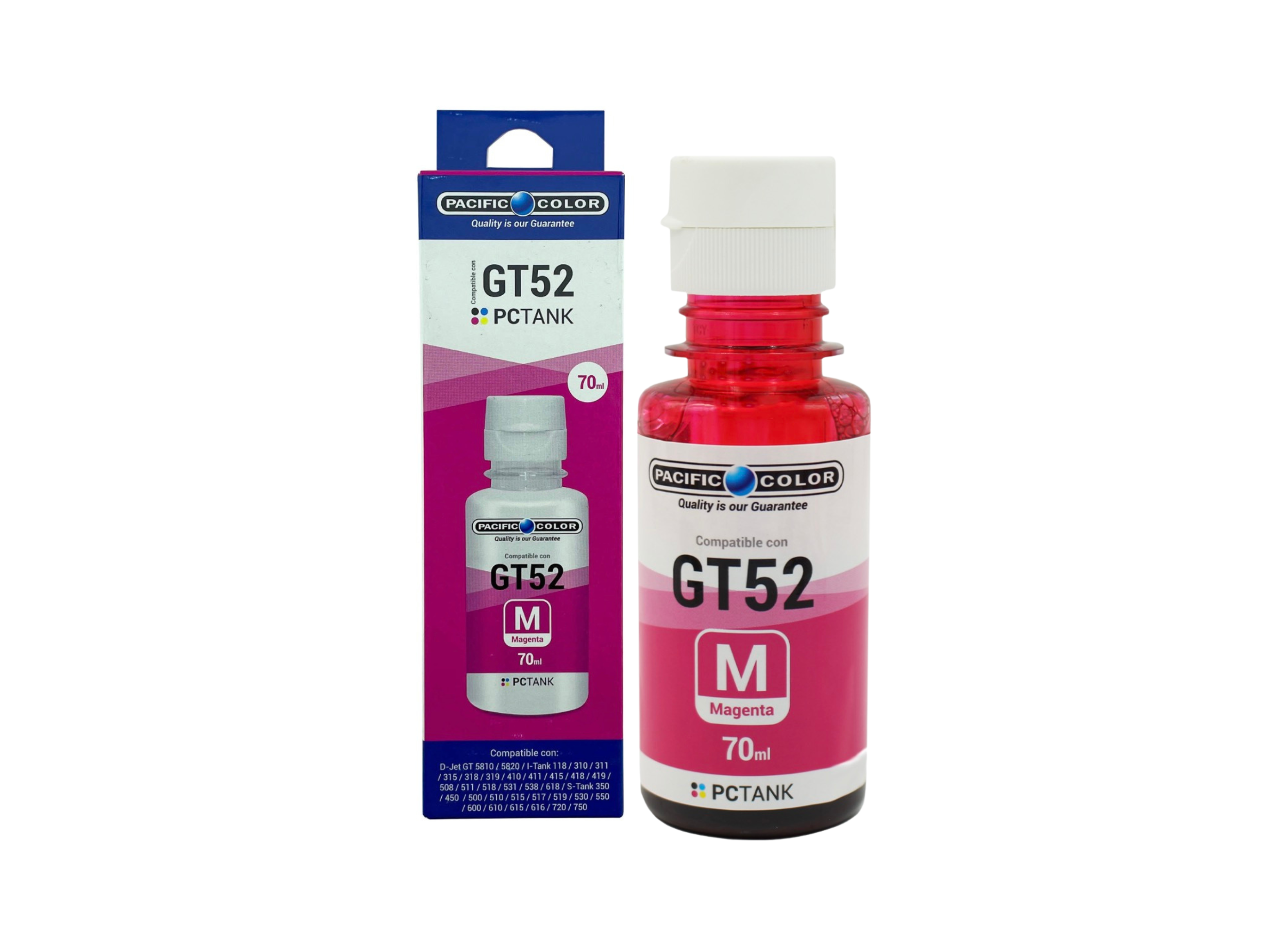 Pack Tinta Alternativa Para Hp Gt52 51 315 415 5820 5810 533-5
