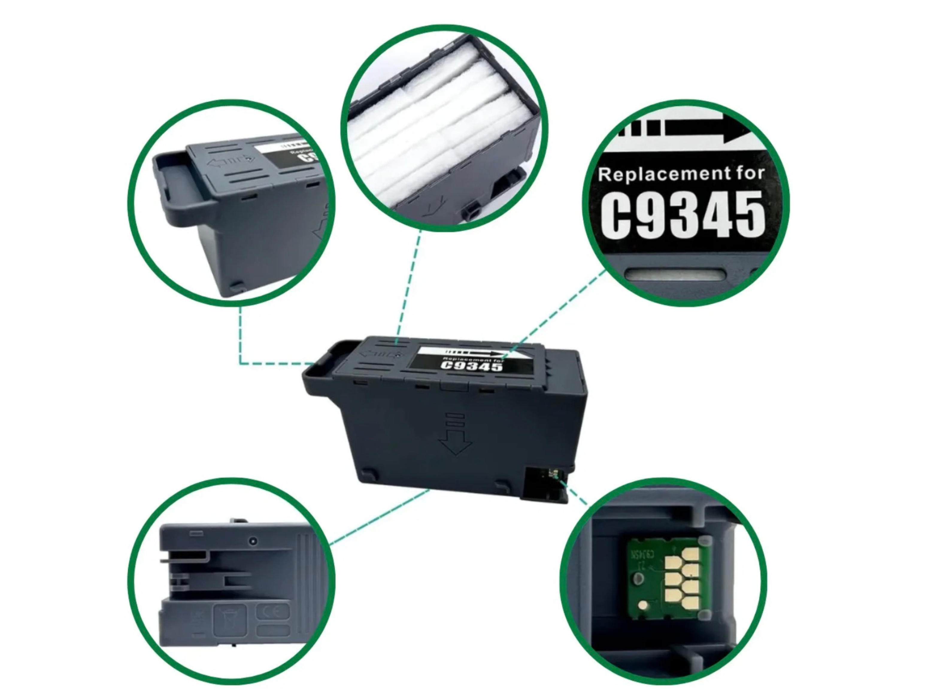 Caja Mantenimiento Tanque C9345 Epson L15150 L15160-2