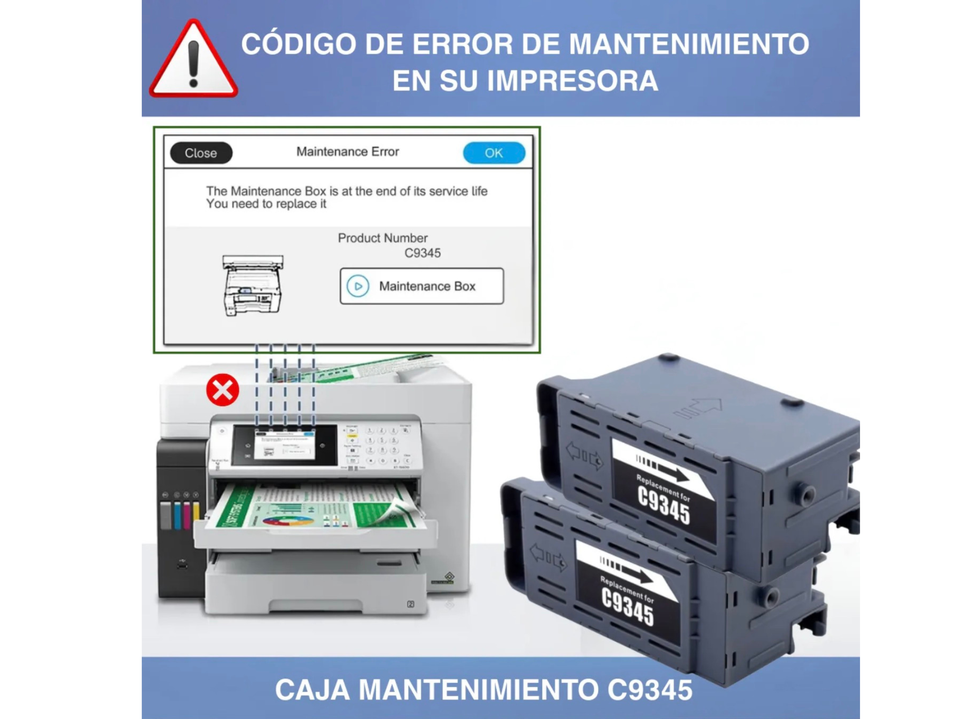 Caja Mantenimiento Tanque C9345 Epson L15150 L15160-5