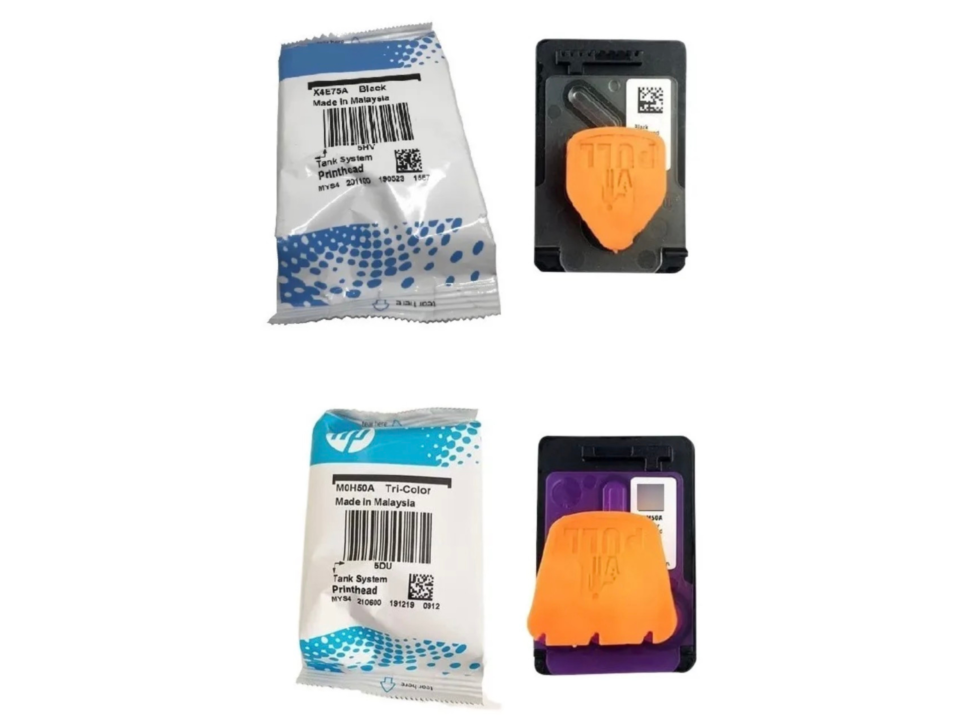 Pack Cabezales Hp X4e75a M0h50a 515 520 530 533 580 615-3