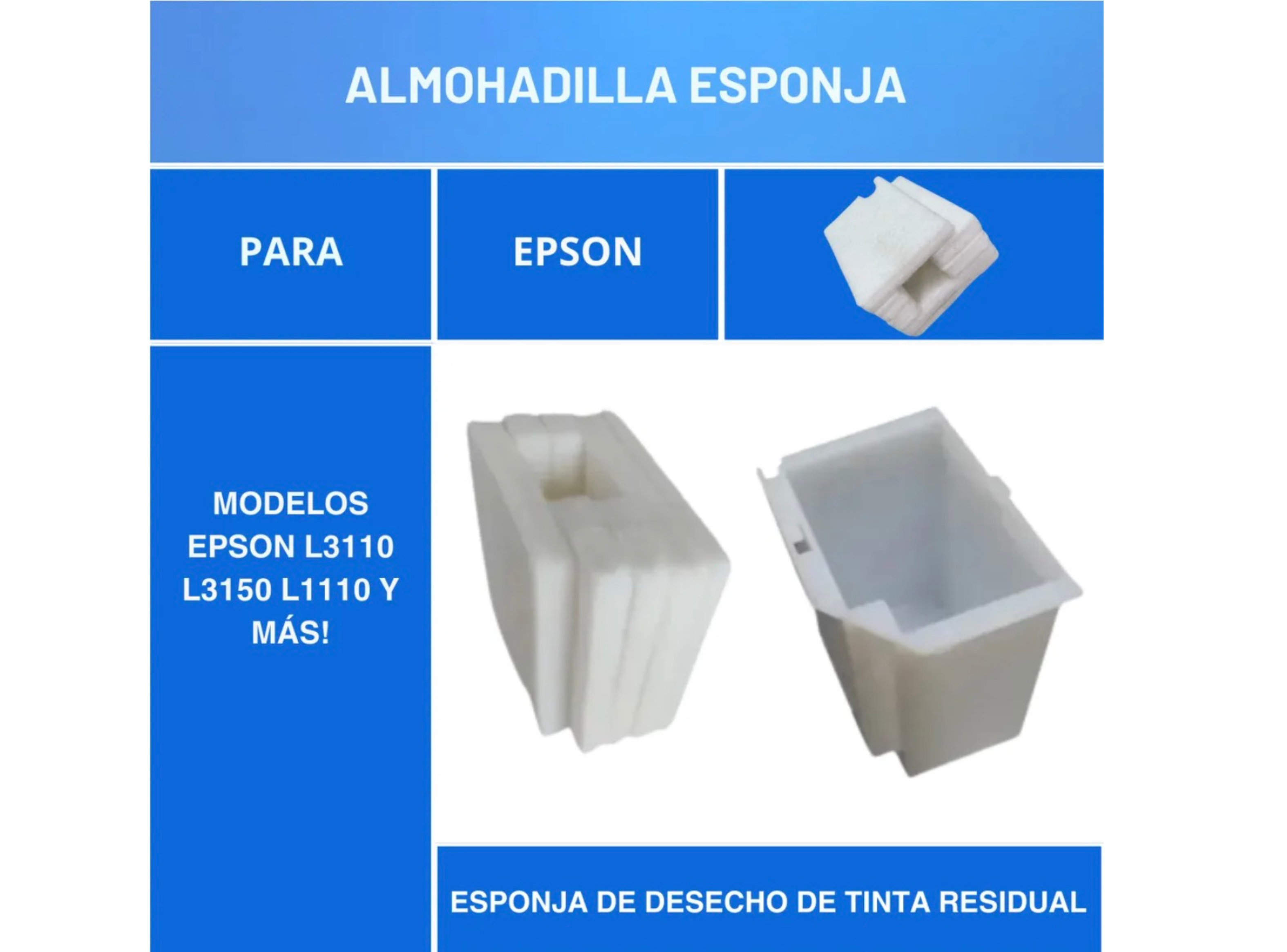 Almohadillas Para Impresora Epson L3110 L3150 L1110-2