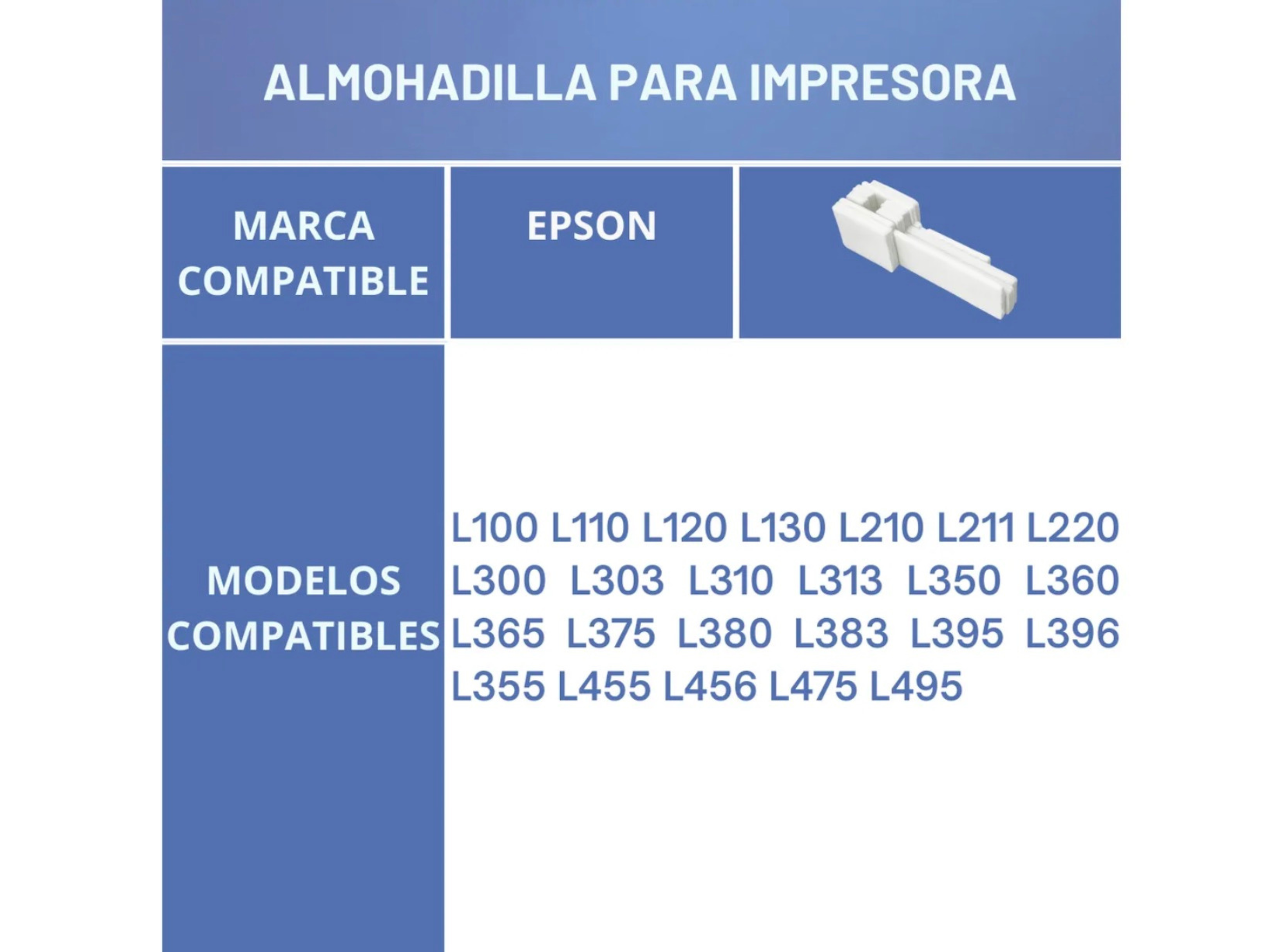 5 Set De Almohadillas Impresoras Epson L220 L395 L365 Xp405-3