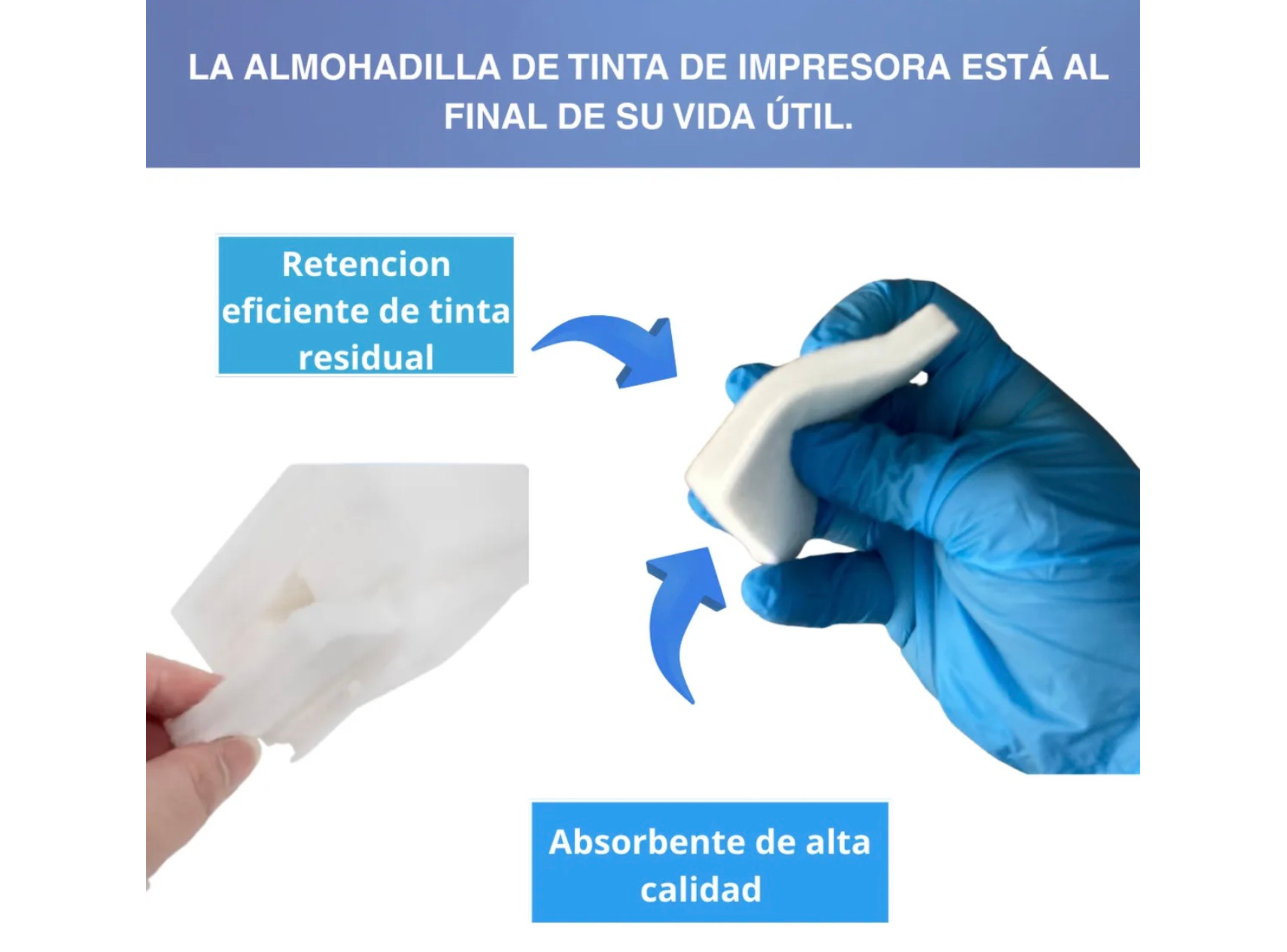 10 Set D Almohadillas Para Impresora Epson L3110 L3150 L1110-4