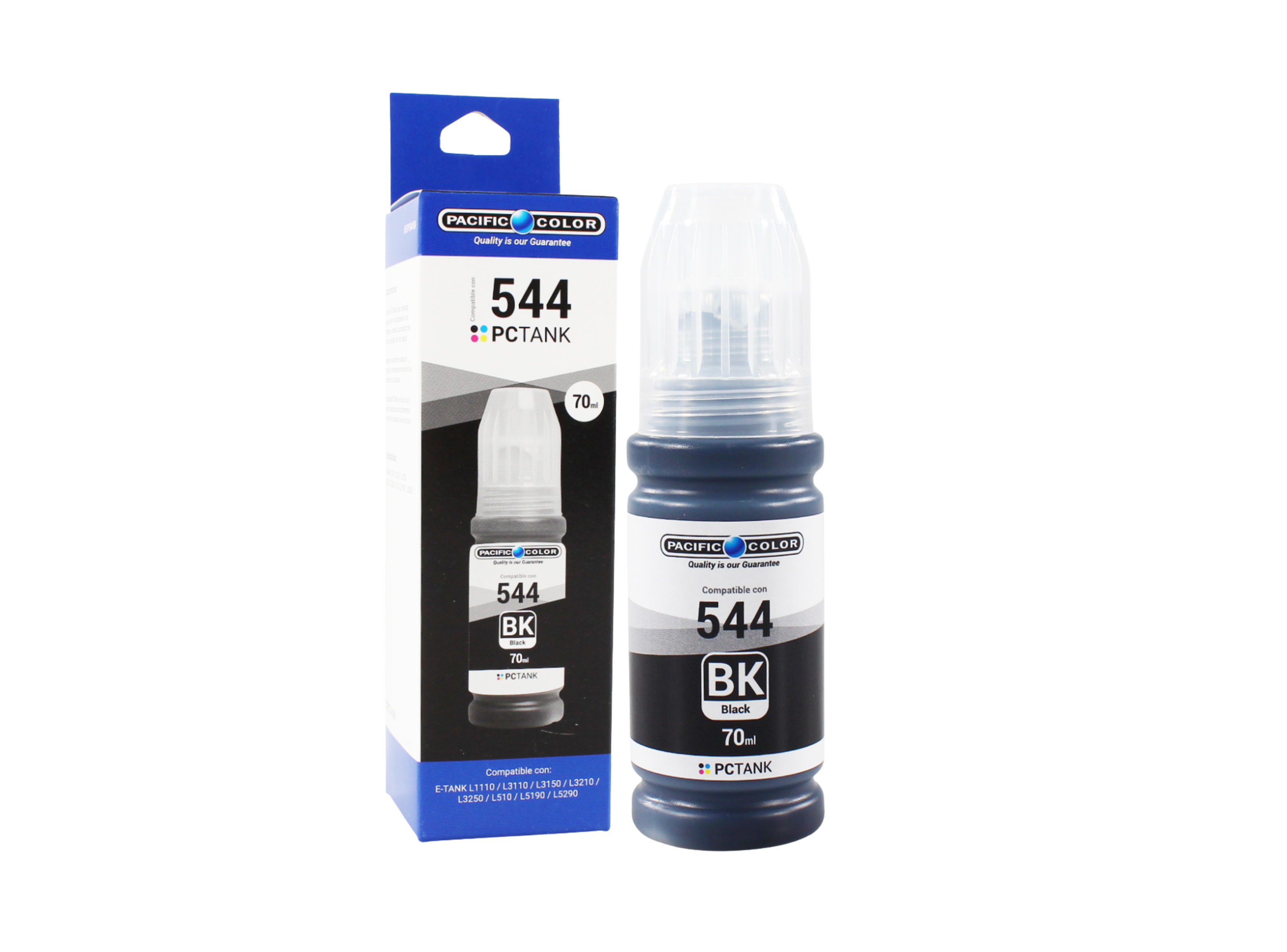 Tinta Alternativa Pack T544 L3110 L3150 L3210 L3250 L5190 - Negro Cyan Magenta Yellow-5