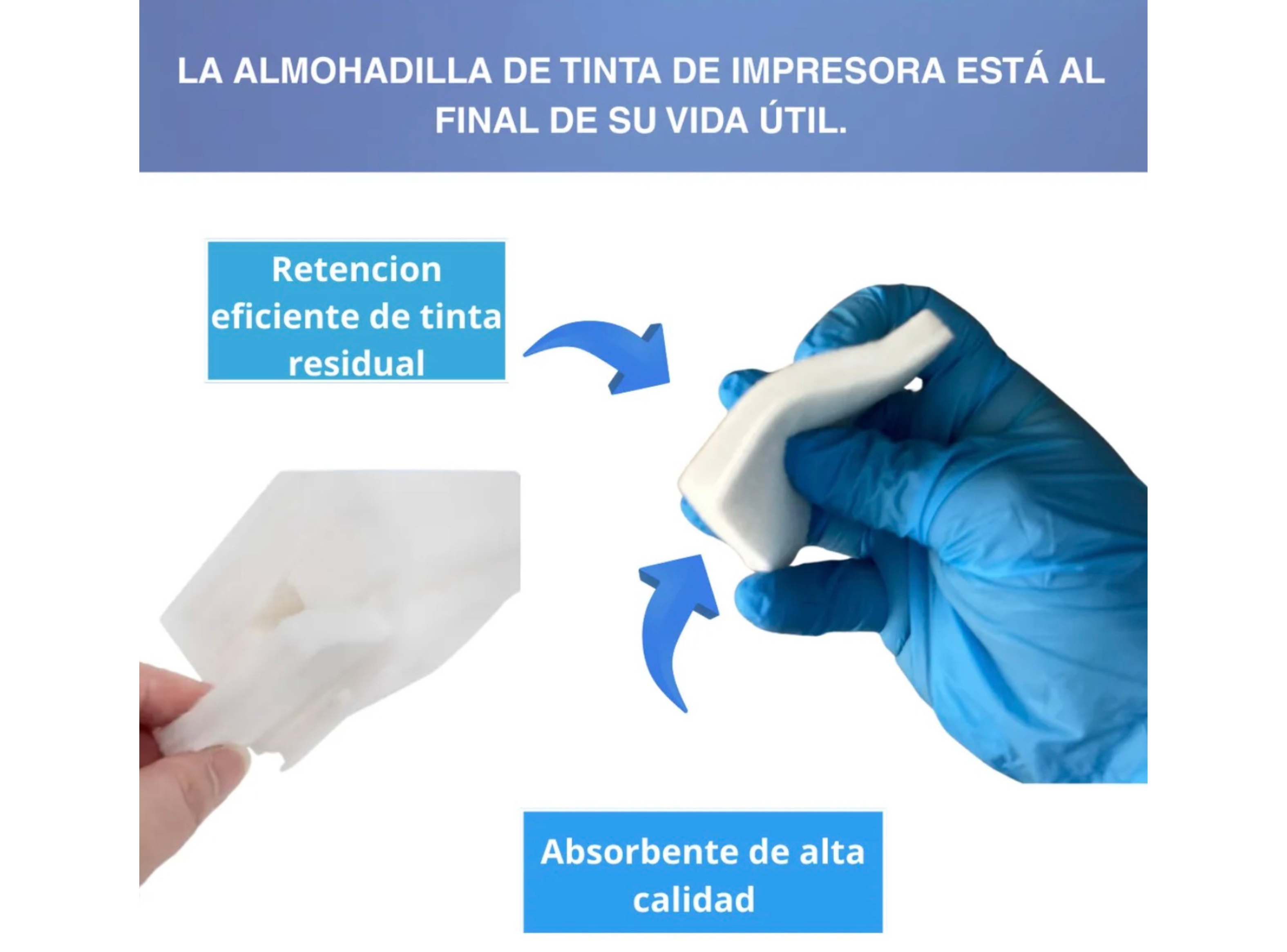 5 Set De Almohadillas Para Impresora Epson L3160 L5190 L3165-4