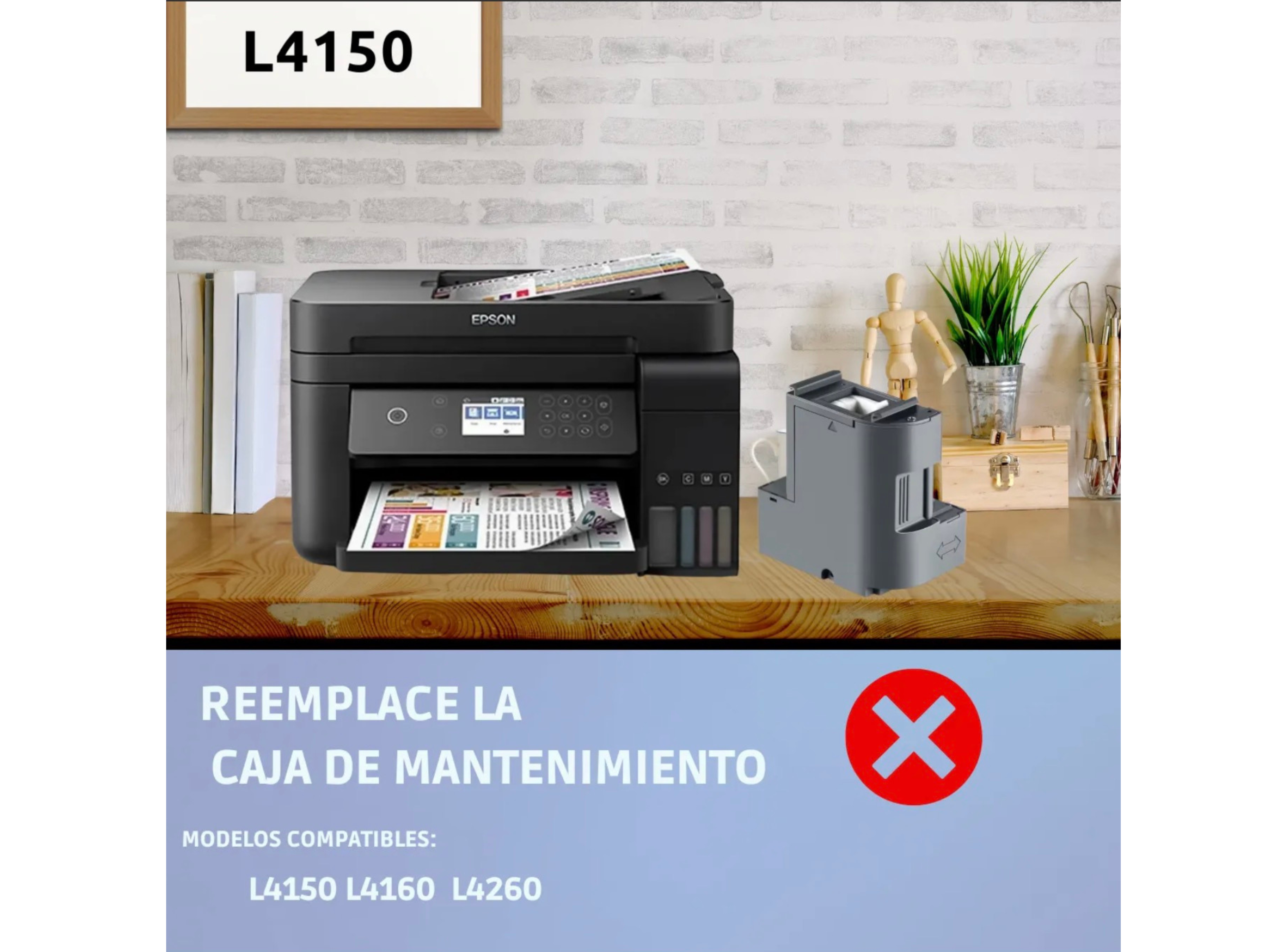 Caja Mantenimiento Para Impresora Epson L4260 L4160 Alternativo-5
