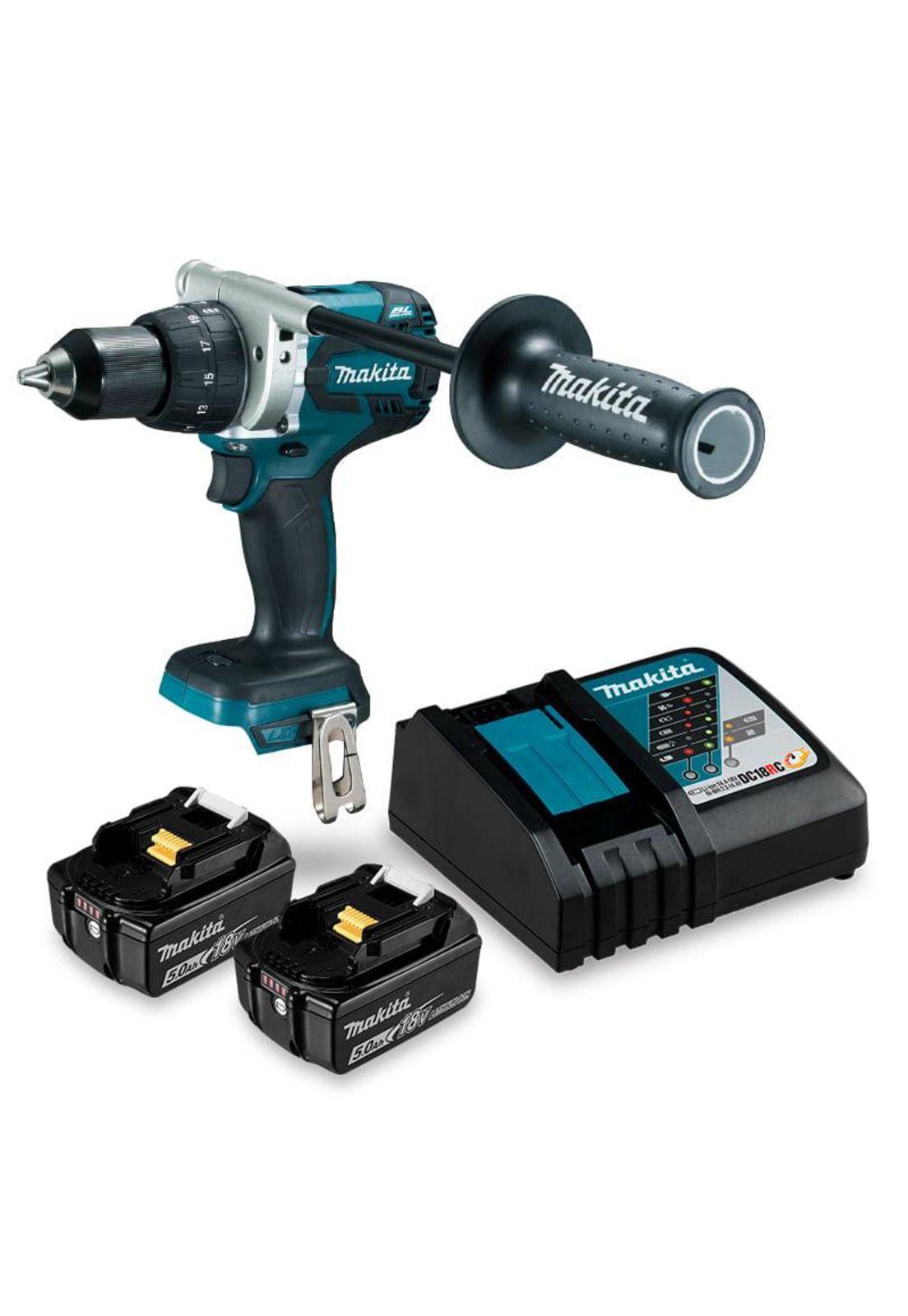 Taladro Atornillador Inal. 18V DDF481RTE +2 Bat. 5Ah Makita-5