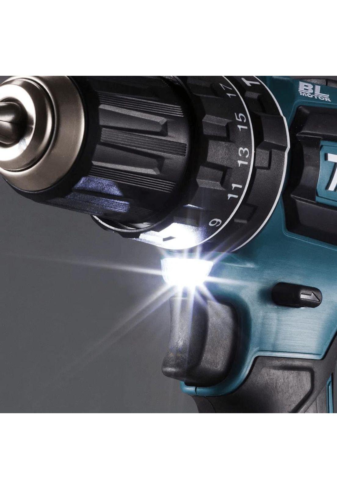 Taladro Ator. Per.} DHP485RFE Inal. 18V+2 Bat+Carg Makita-2