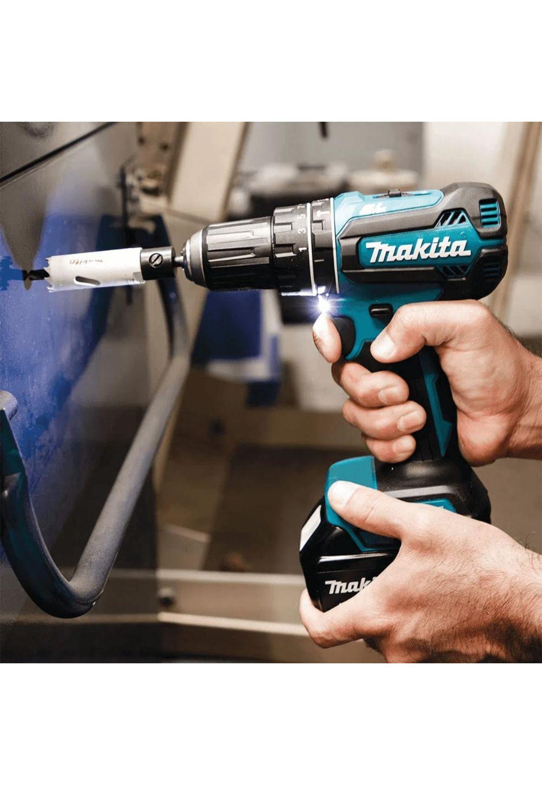 Taladro Ator. Per.} DHP485RFE Inal. 18V+2 Bat+Carg Makita-3