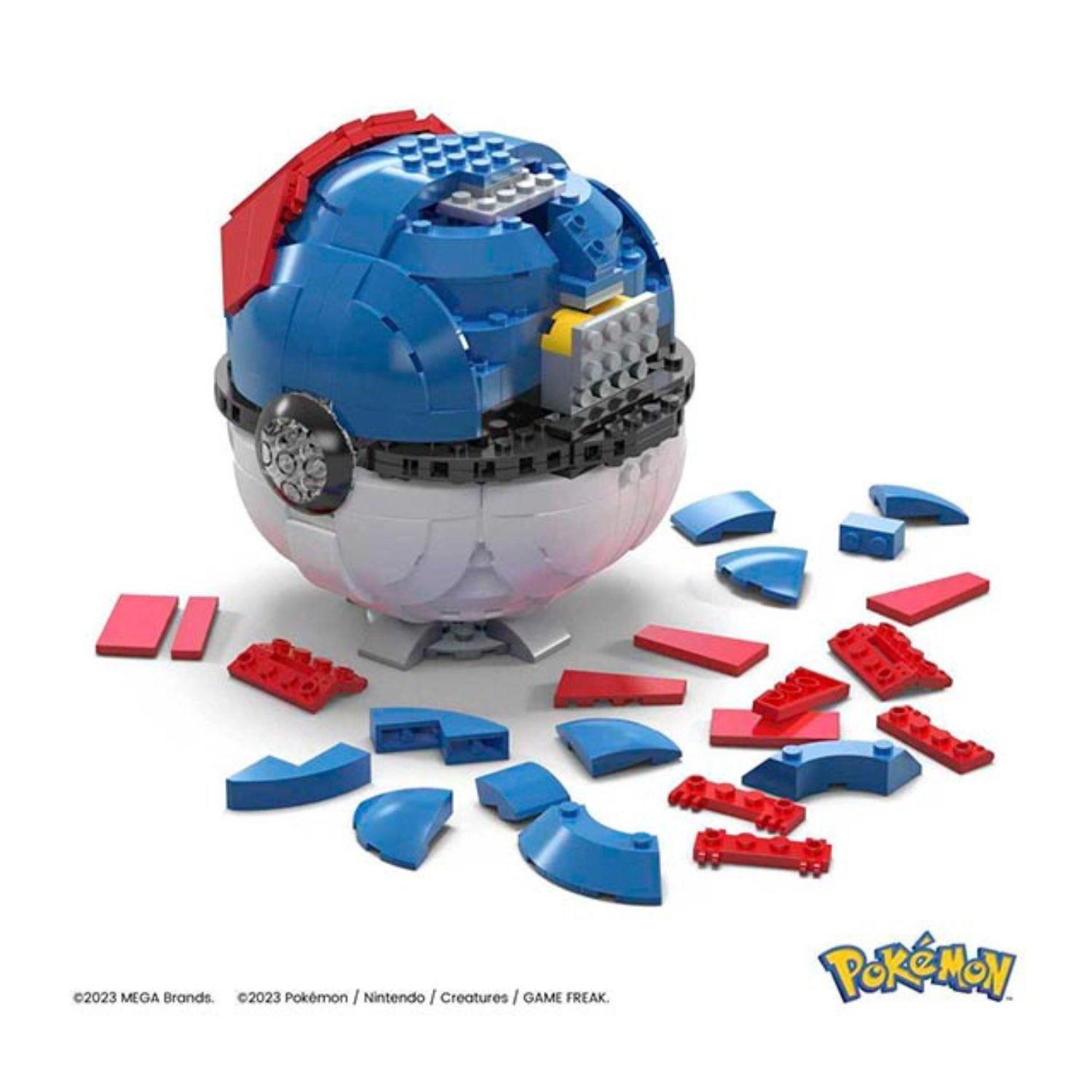 Set MEGA Pokémon Jumbo Great Ball LED 299 Piezas-2