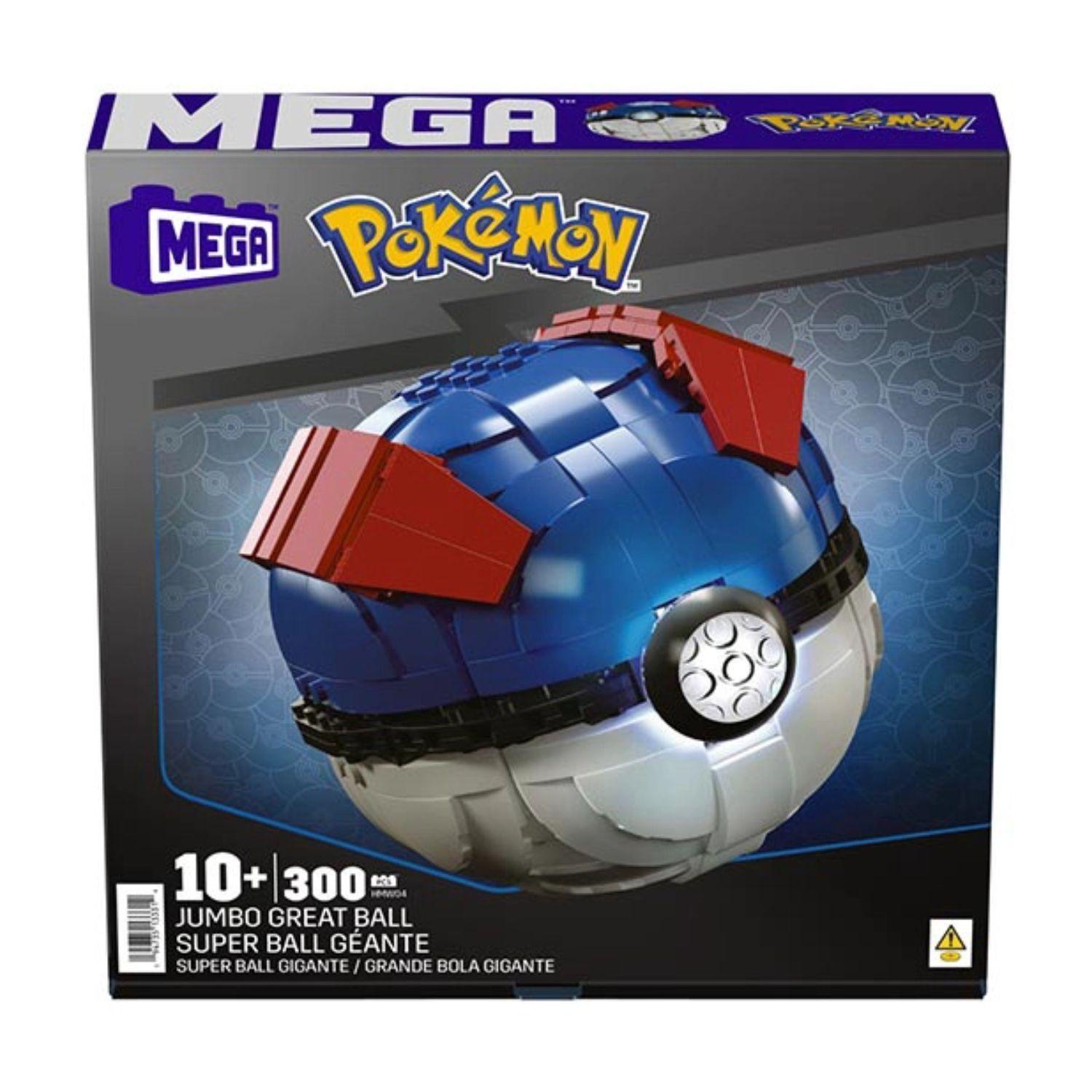 Set MEGA Pokémon Jumbo Great Ball LED 299 Piezas-4