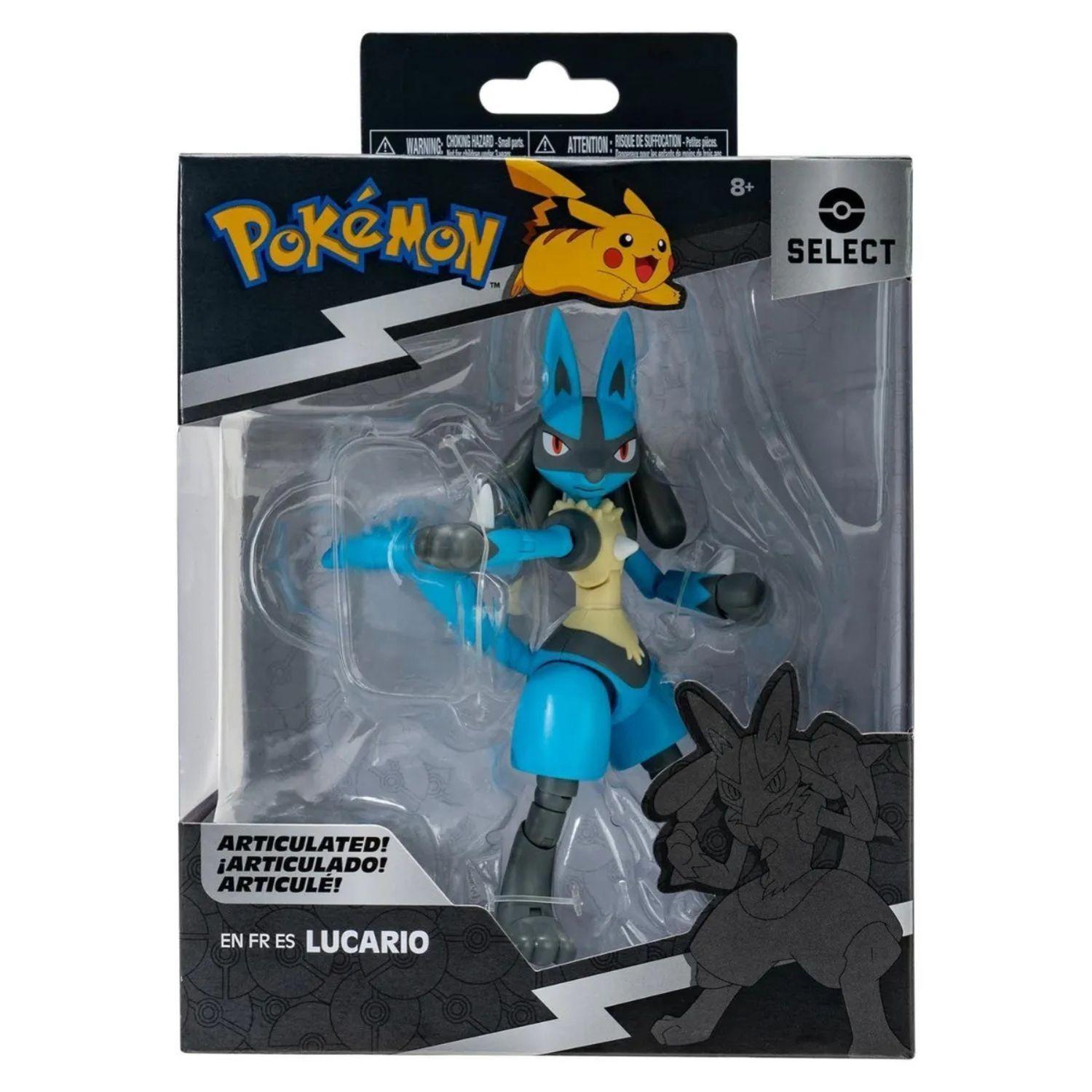 Figura Pokémon Lucario Articulada 15cm Select Series-5