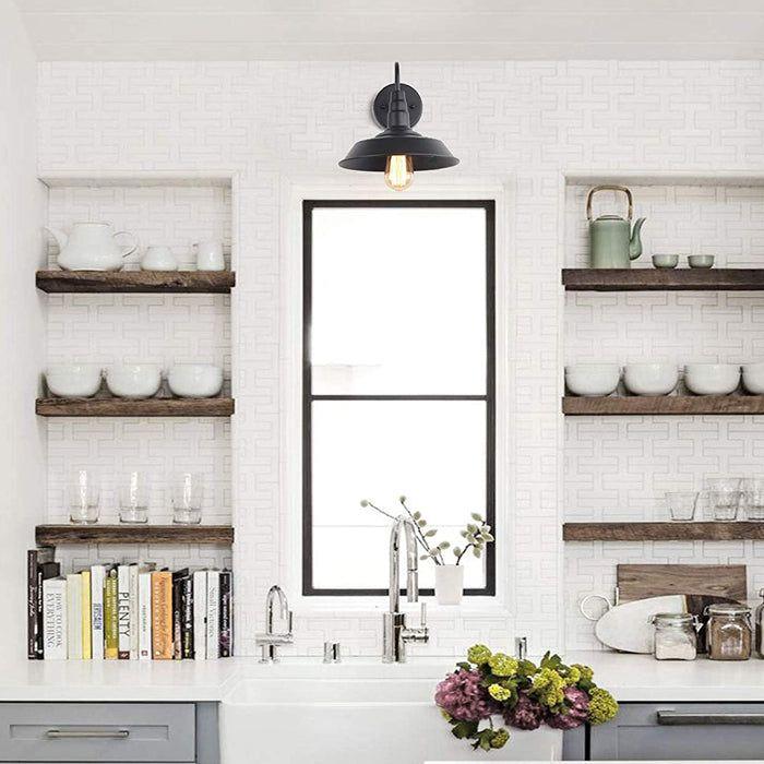 LÁMPARA APLIQUE VINTAGE NEGRO E27 1X60W-3