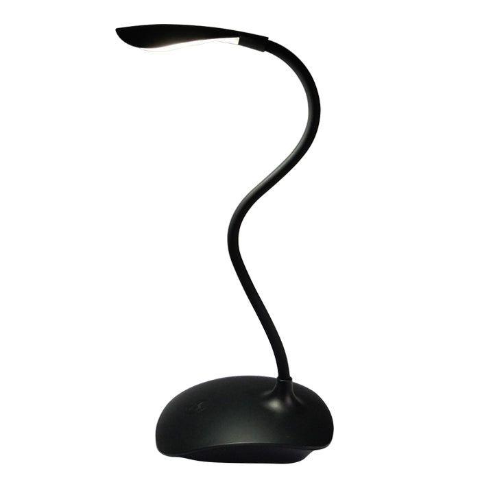 LAMPARA SOBREMESA LED NEGRA USB 1X3W-0