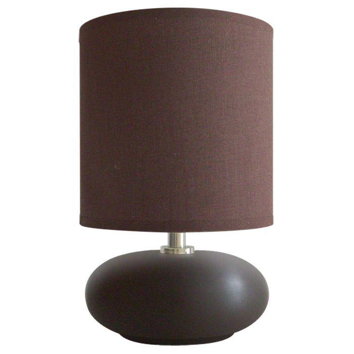 LÁMPARA SOBREMESA CERÁMICA CAFÉ E27 1X40W-0